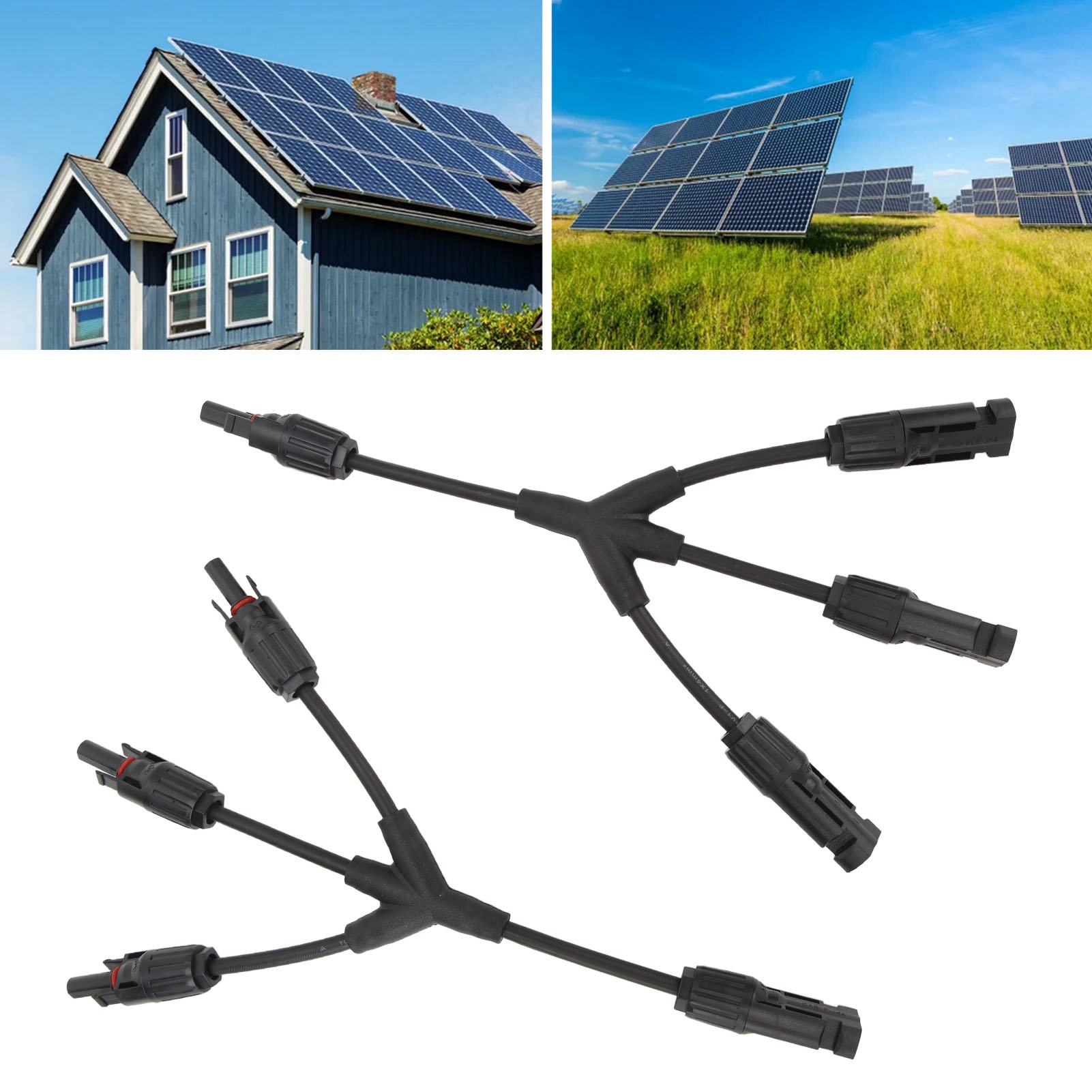 Mc4 Y-adapter-stecker 3 Auf 1 Parallelverdrahtungsstecker Für Mehrere Mc4-solarmodule.