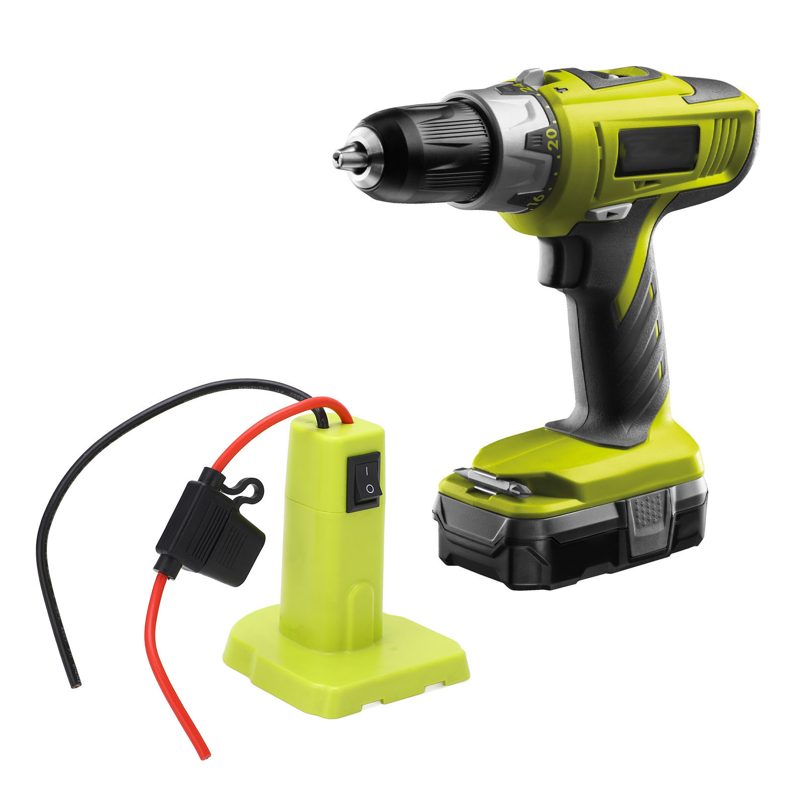 Kompatibel Mit Ryobi Elektrowerkzeugen, Diy-ausgangsanschluss Für Nickel-lithium-akkus Mit Kabel