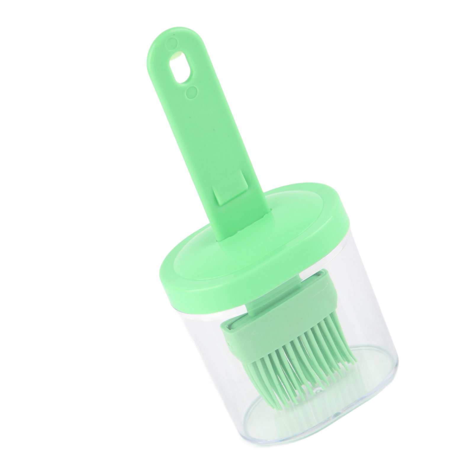Silikonölpinsel Für Grills Mit Flasche, Küchenpinsel Für Pfannkuchen, Hitzebeständiger Haushaltspinsel, Honigflasche, Gewürzflasche, Grün.