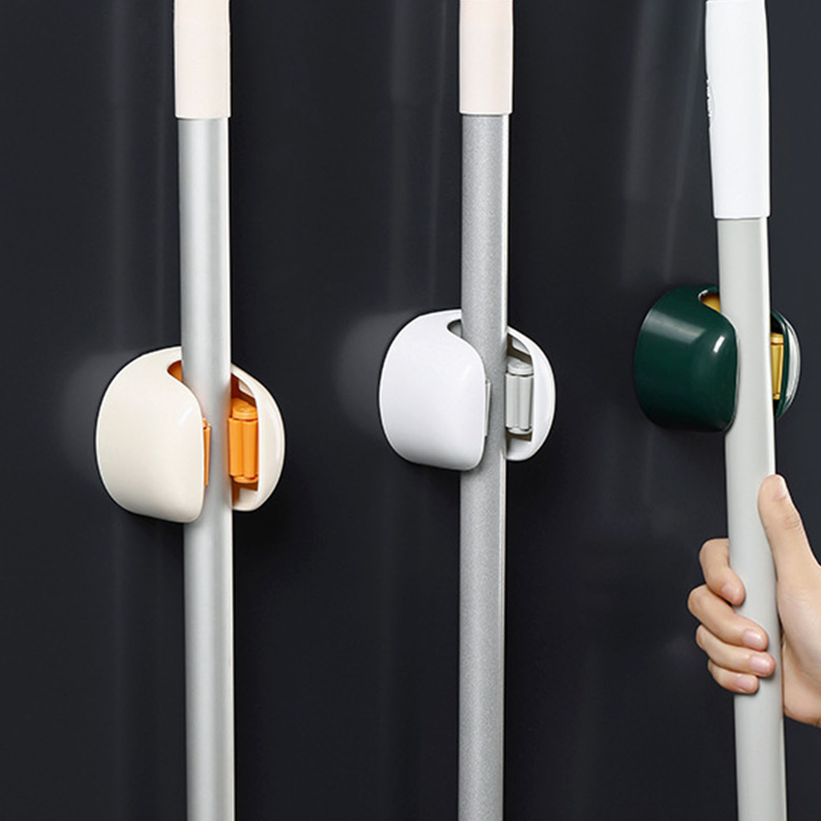 Mopphalter, Mopphalter Ohne Bohren, Moppclip, Wandhaken Für Badezimmermopp Ohne Bohren