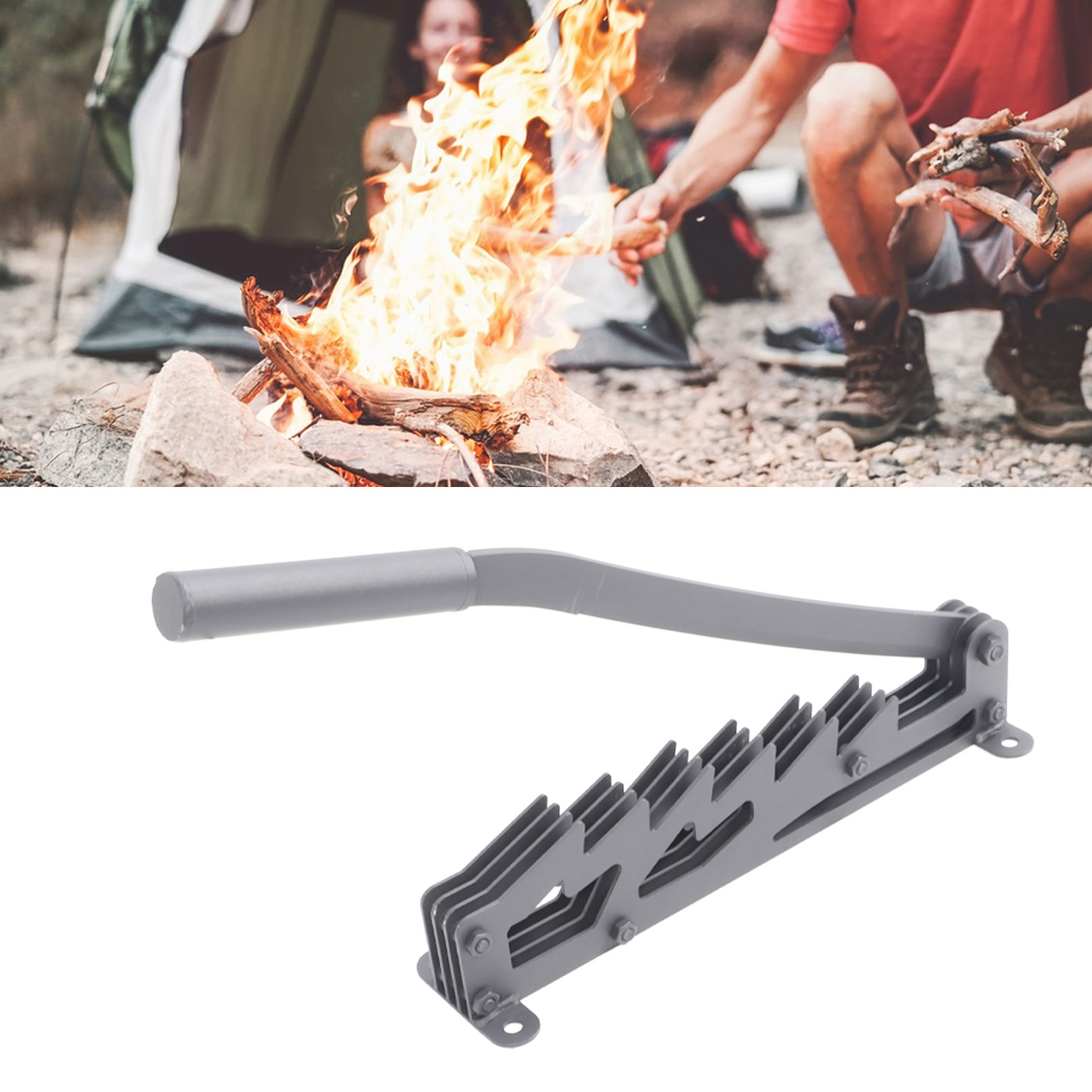 Wandmontierter Holzspalter Mit Handschuhen Und Holzsackentnahmevorrichtung, Holzspalter Aus Kohlenstoffstahl, Manueller Holzspalter Für Den Hausgebrauch, Korkgezündeter Holzspalter, Silber.