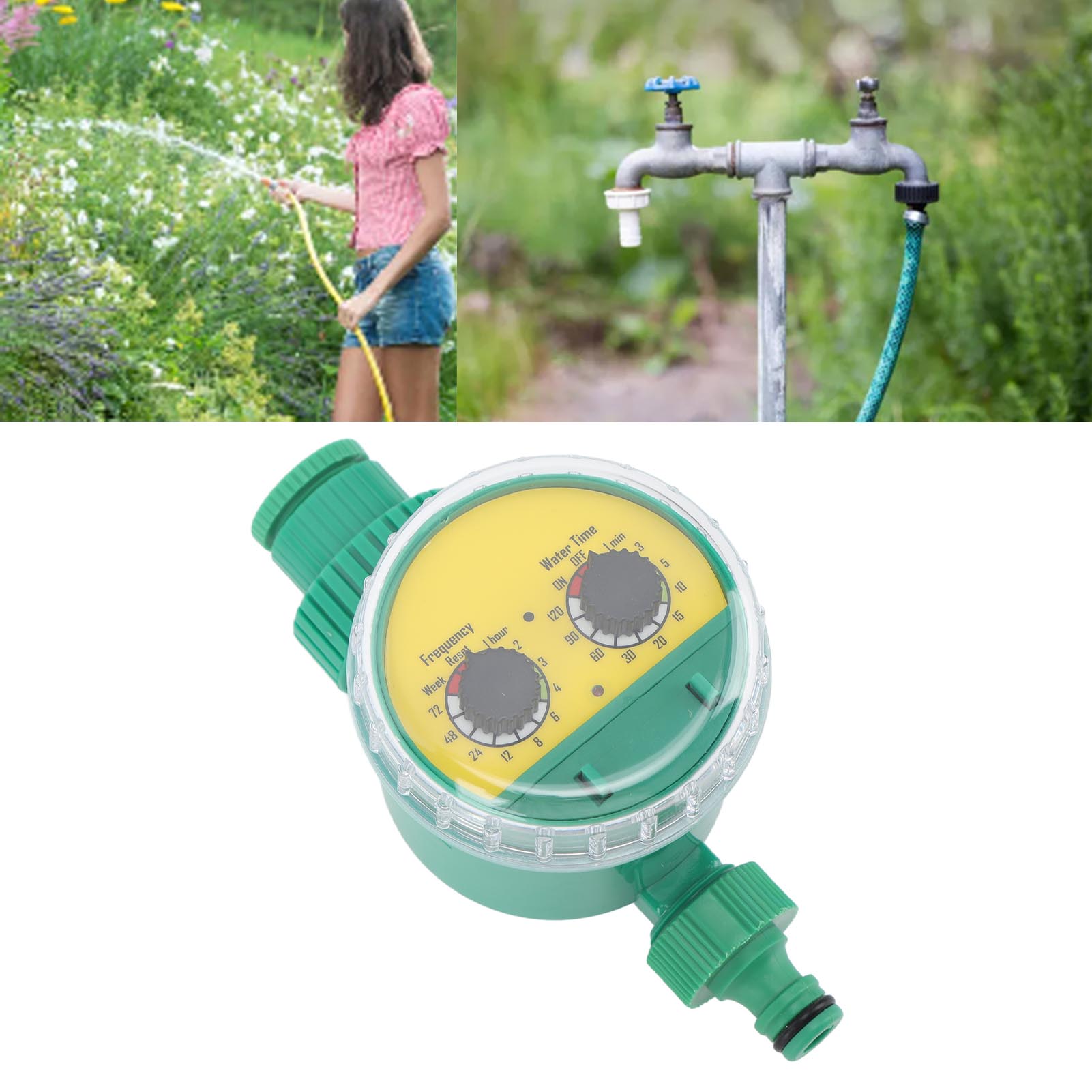 Automatische Bewässerungsuhr, Gartenzeitschaltuhr, Drehventil, G3/4" 16 Mm Schnellanschluss