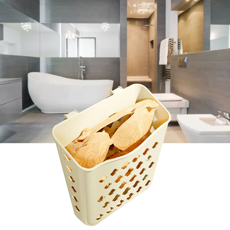 Faltbarer, Wandmontierter Wäschekorb, Ideal Für Zuhause, Bad Und Wc, Zur Aufbewahrung Von Unterwäsche Und Schmutzwäsche. Kompakte Größe.