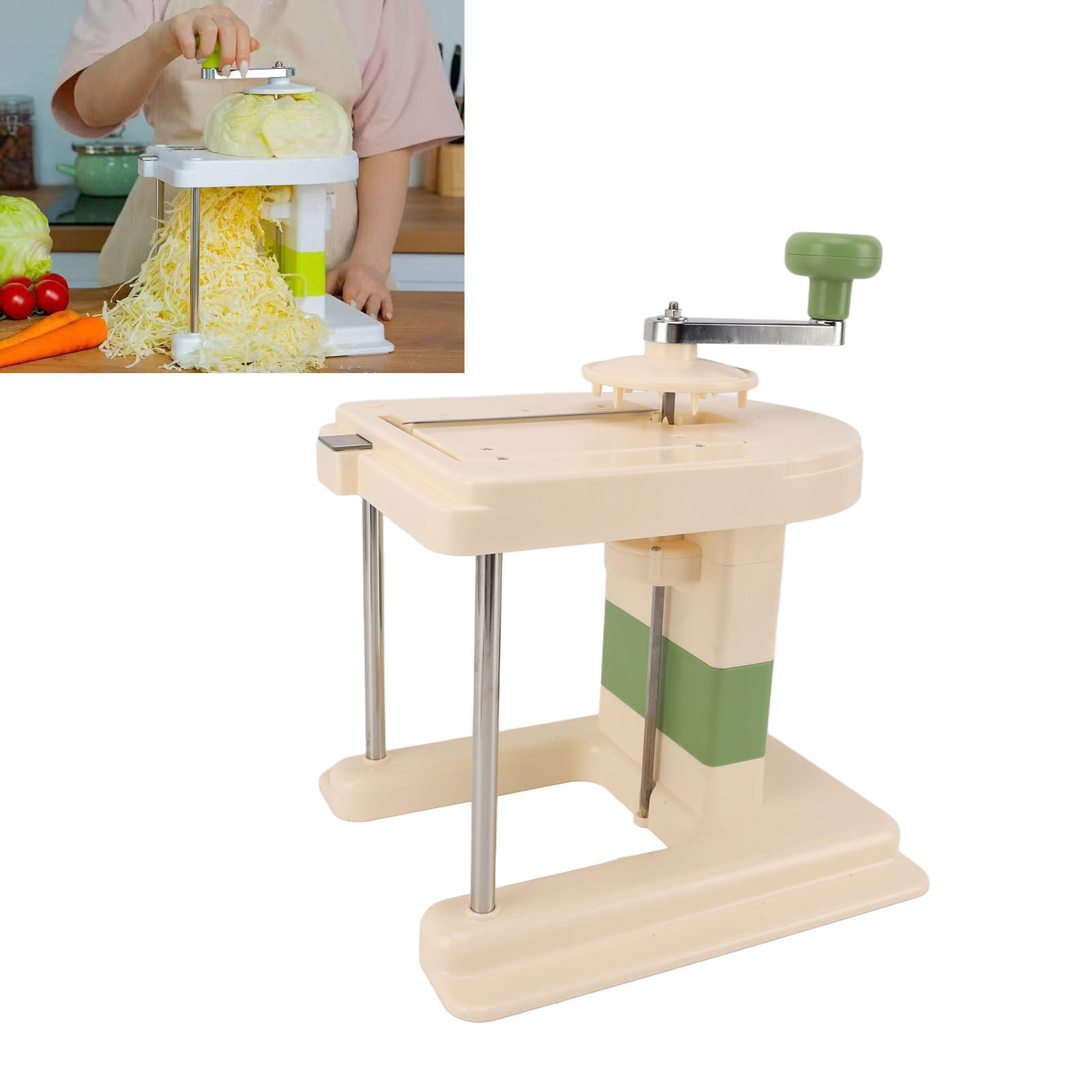 Multifunktionaler, Handbetriebener Gemüseschneider/reibe, Geeignet Für Küchen Im Europäischen Stil Und Den Hausgebrauch.