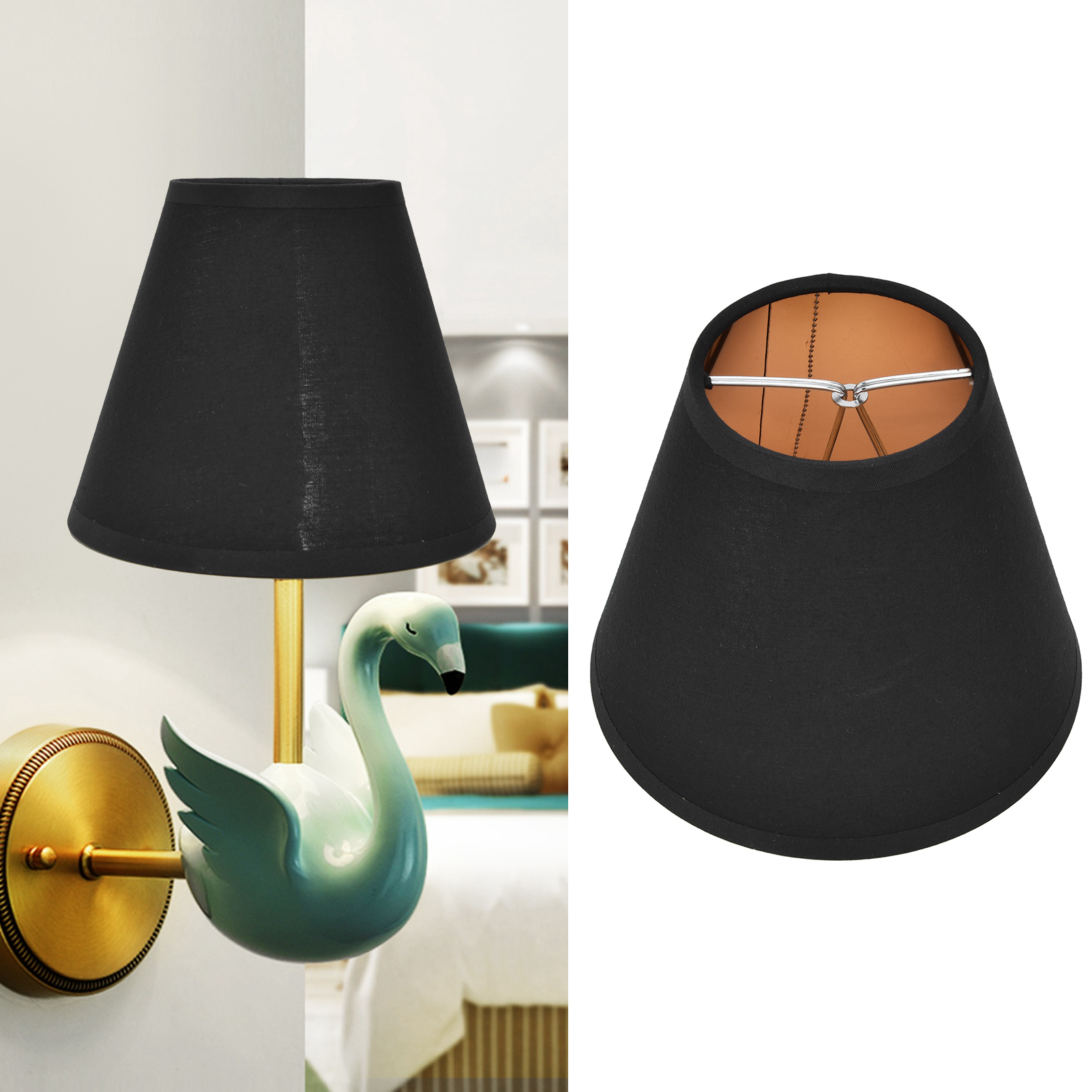 Lampenschirm Aus Stoff, Europäischer Minimalistischer Stil, Zum Aufklemmen Der Glühbirne, Kompatibel Mit Lampen Mit E14-fassung, Stehlampen, Tischlampen, Pendelleuchten Und Wandleuchten.