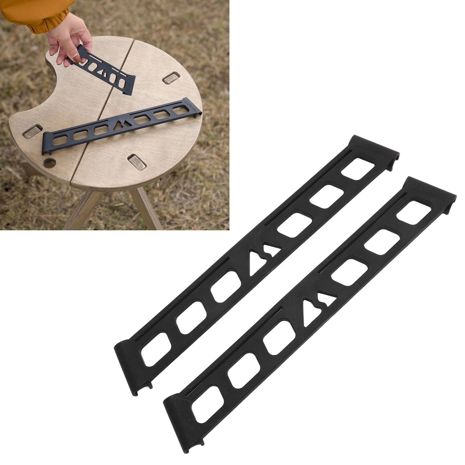 Dreieckiger Gepäckträger Von Mountain Fun Mit Seitlichen Clips, Tragbares Picknick-set, Groß, Stabil Und Robust