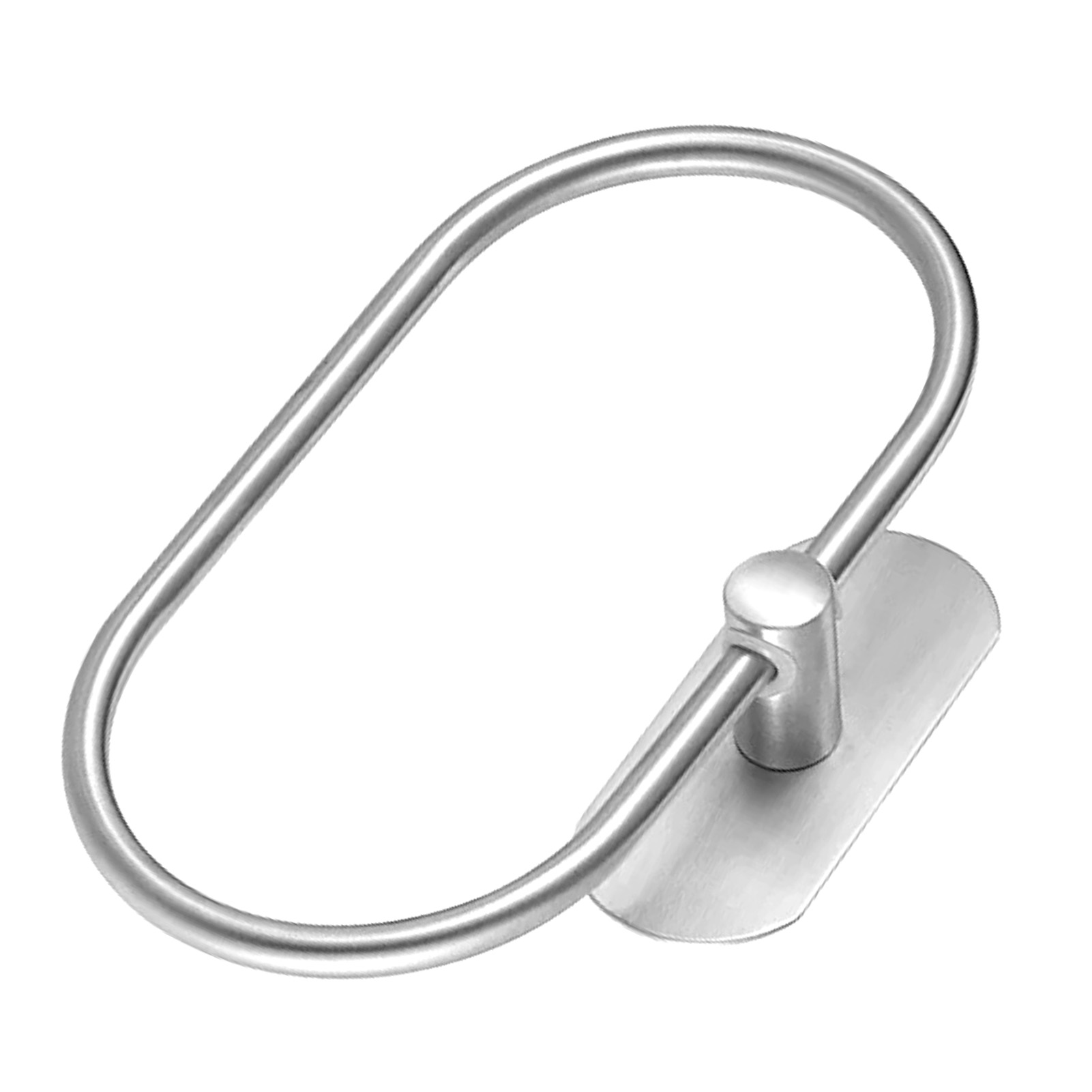 Handtuchringe Aus Gebürstetem Edelstahl, Kein Bohren Erforderlich, Handtuchhaken Fürs Badezimmer, Kreative, Nagelfreie Handtuchhalter-sets, Stahlfarbe, Erhältlich Bei Amazon.