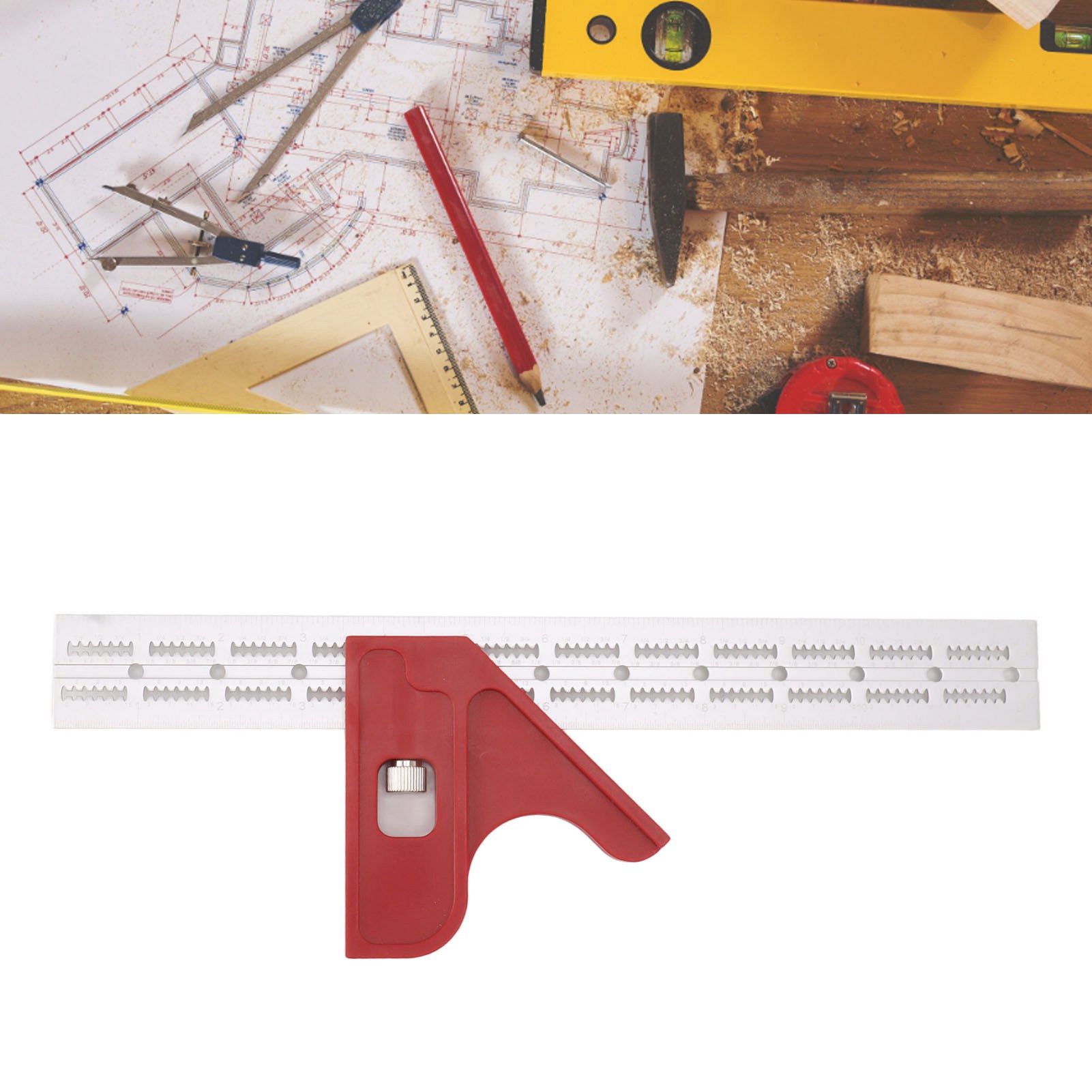 Woodpeckers One Time Tool Verstellbares Lineal, Woodpeckers Messwerkzeug, Modell B