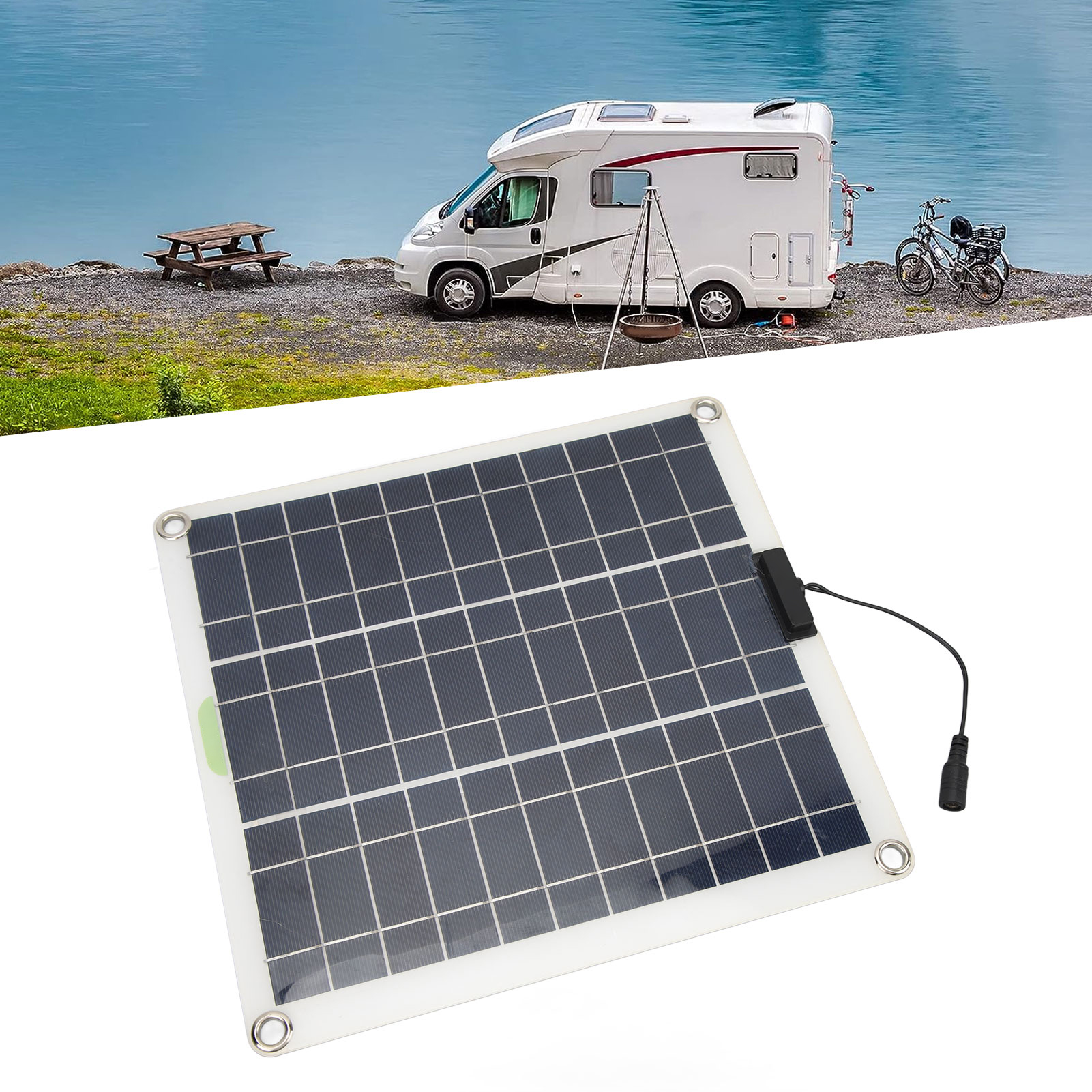 200-w-solar-ladepanel, 12-v-/24-v-laderegler, Ip67 Wasserdichtes 20-a-laderegler-set, Solar-ladepanel, Tragbares Ladegerät Für Den Außenbereich