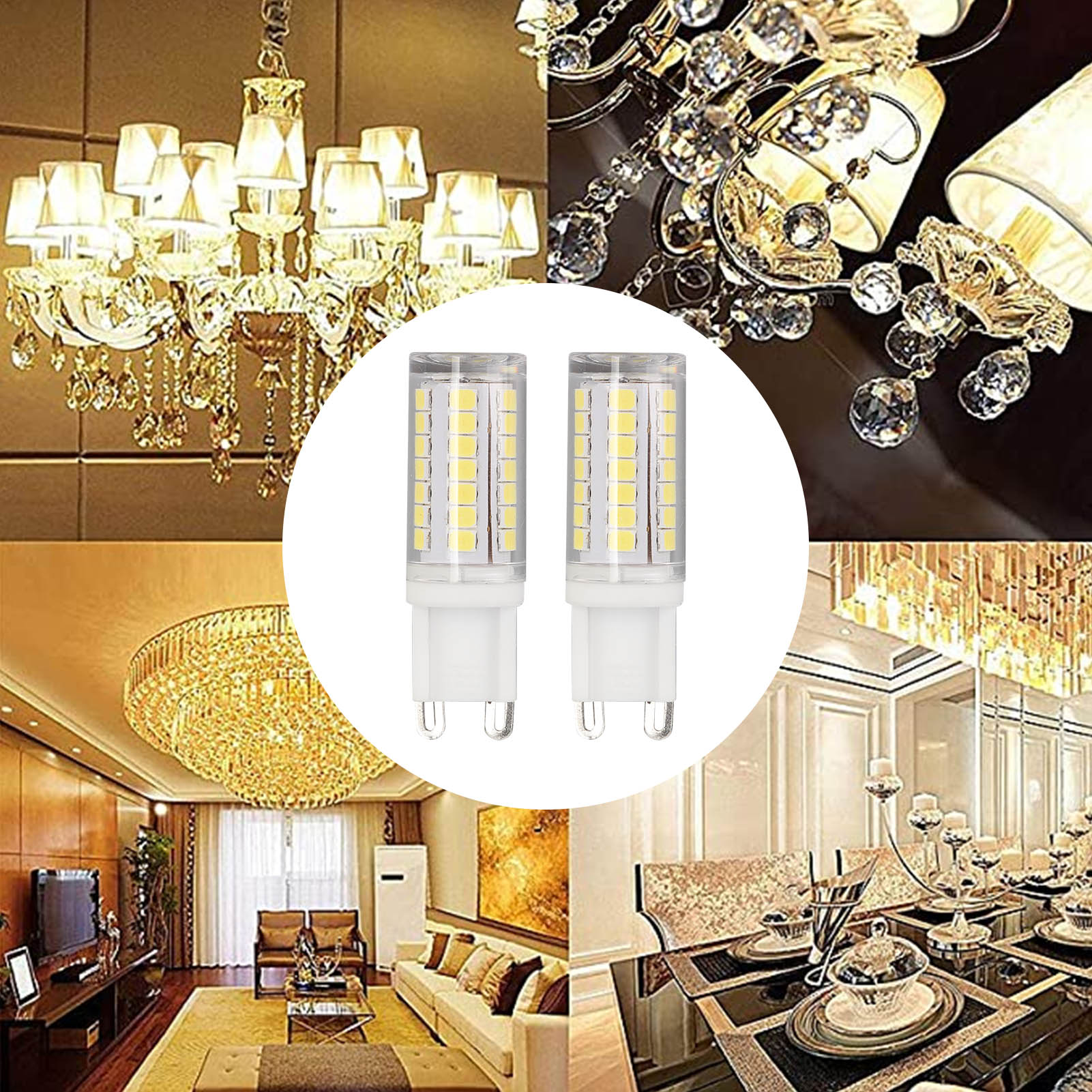 G9 Led-lampe, Doppelsockel-g9-lampe, 3w 45 Led 6000k, Für Pendel- Und Deckenleuchten Im Innenbereich.