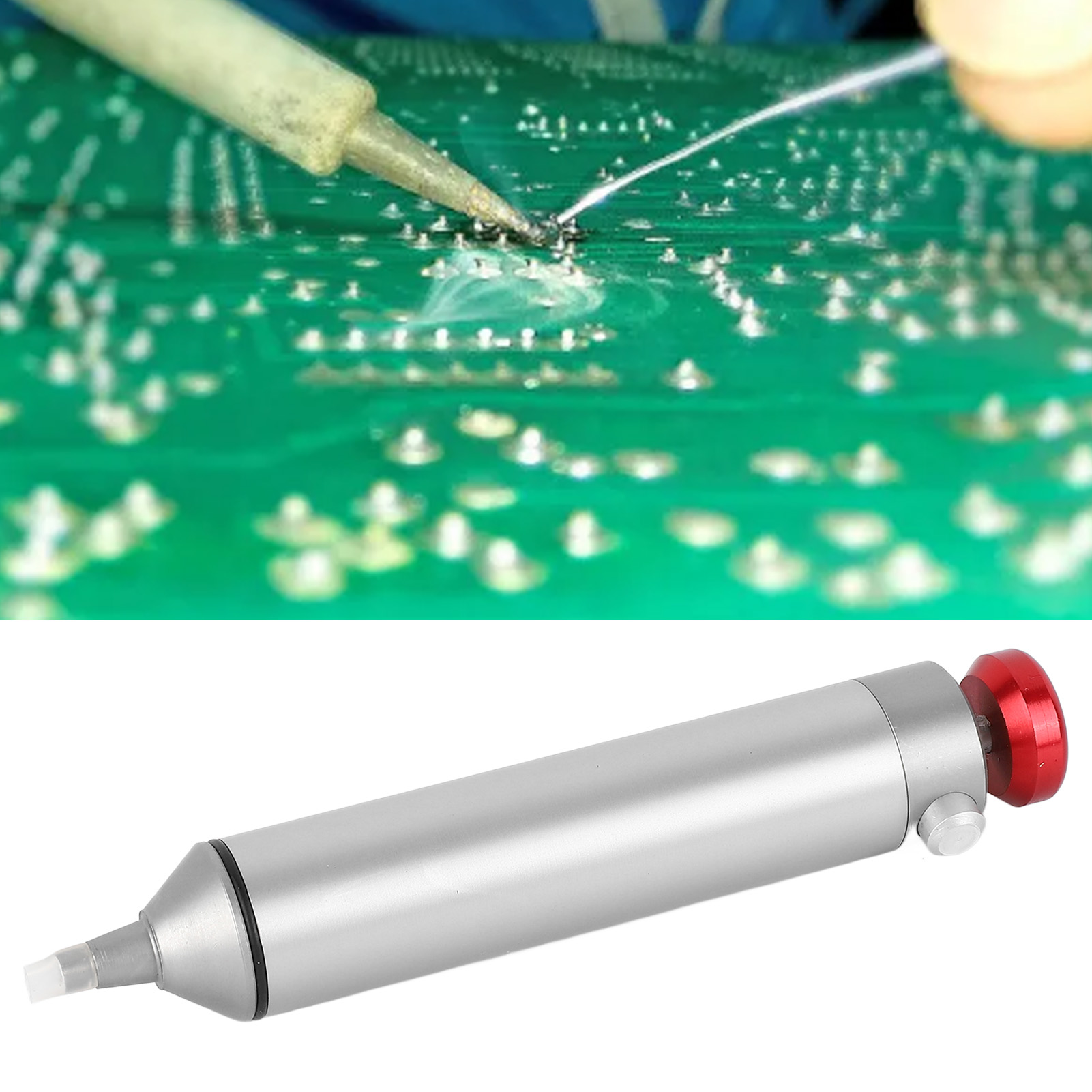Hochleistungs-entlötpumpe Aus Aluminiumlegierung, Elektronischer Entlötkolben, Manuelle Vakuum-entlötpumpe