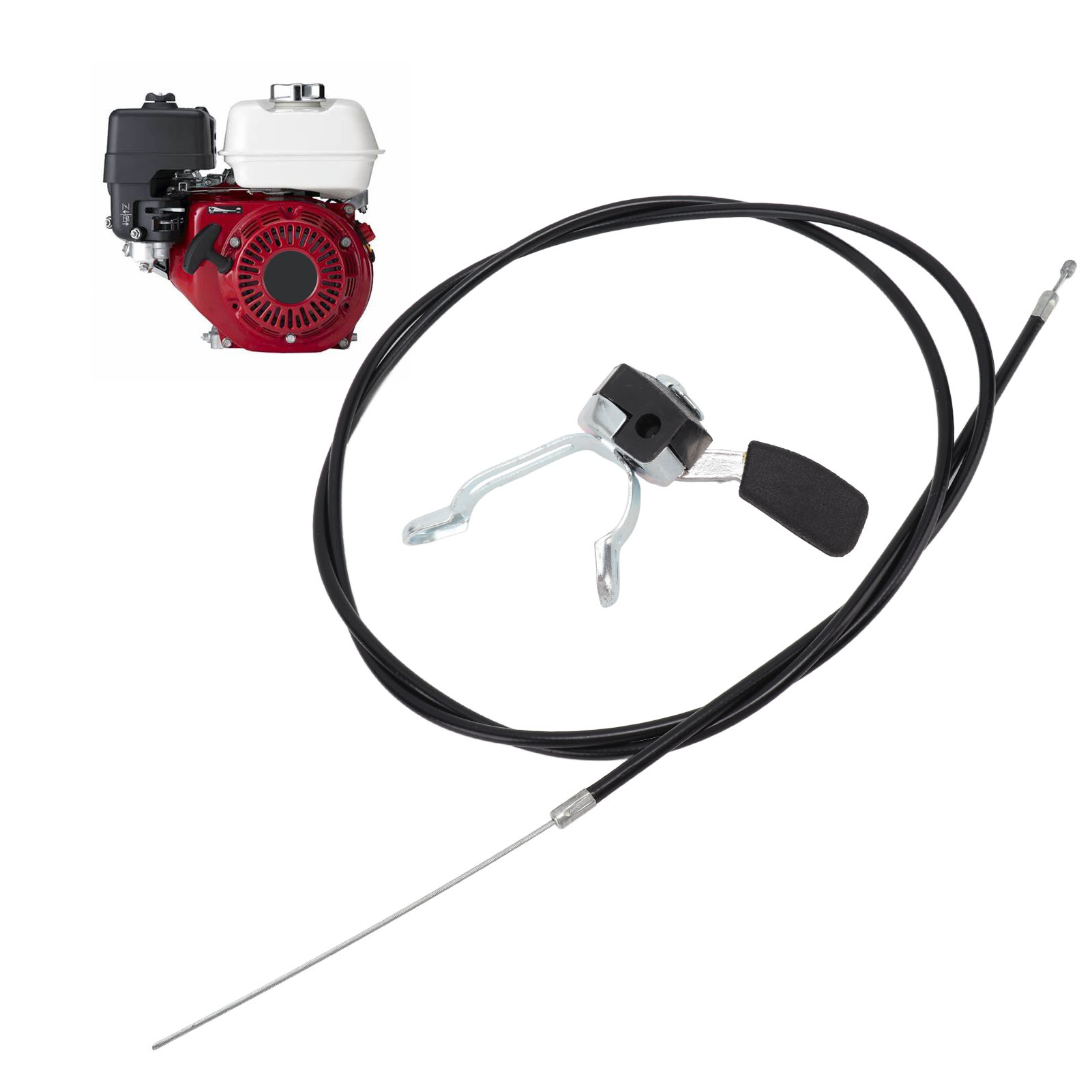 63 Zoll Gaszug Und Leistungsschalterbaugruppe, Geeignet Für Honda Gx140, Gx160, Gx200 5,5 Ps Und 6,5 Ps Motoren, Generatoren, Wasserpumpen Und Motoren.