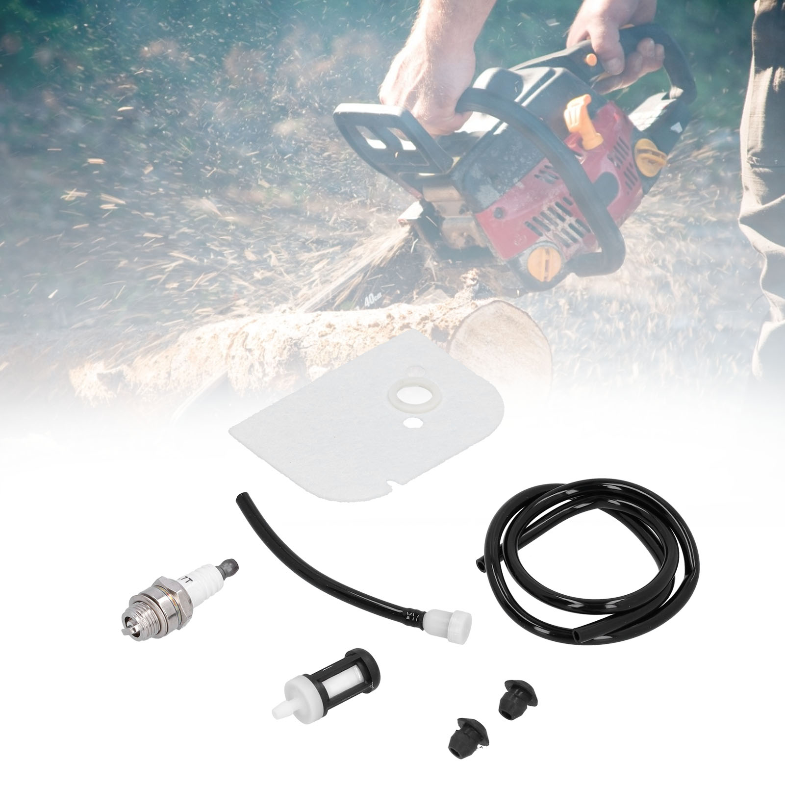 Passend Für Stihl Modelle 009, 010, 011, 012 Und St600: Baumwoll-luftfilter, Hzpj Zündkerze