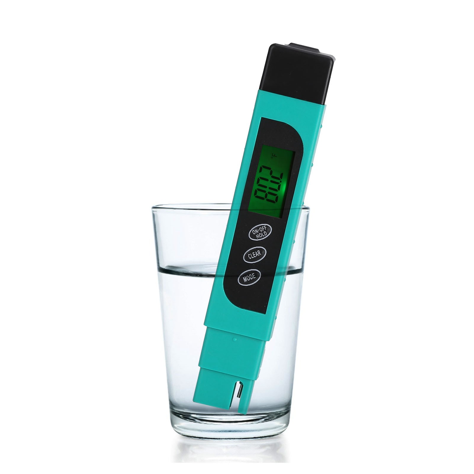 Tds-wasserqualitätstester, Wasserqualitätsprüfstift, Schwimmbadwasserqualitätsprüfstift, Temperaturmessstift (grün).