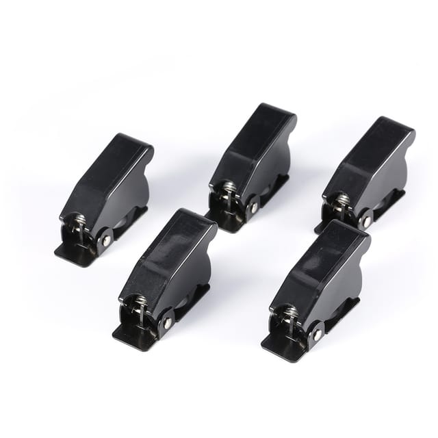 Schwarze Schutzkappen für Kfz-Kippschalter (5er-Pack)
