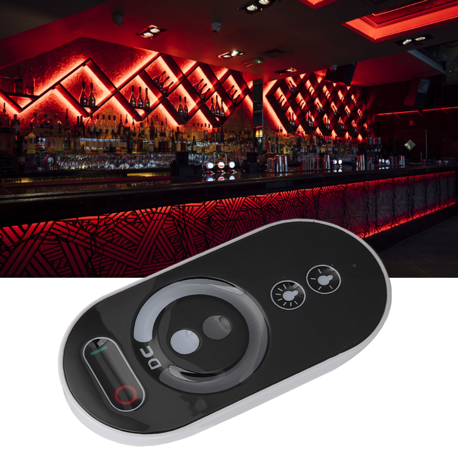 Rf-dimmer-set Für 18-a-monochrom-led-streifen Mit Drahtloser Touch-fernbedienung Und Intelligentem Dimmsystem