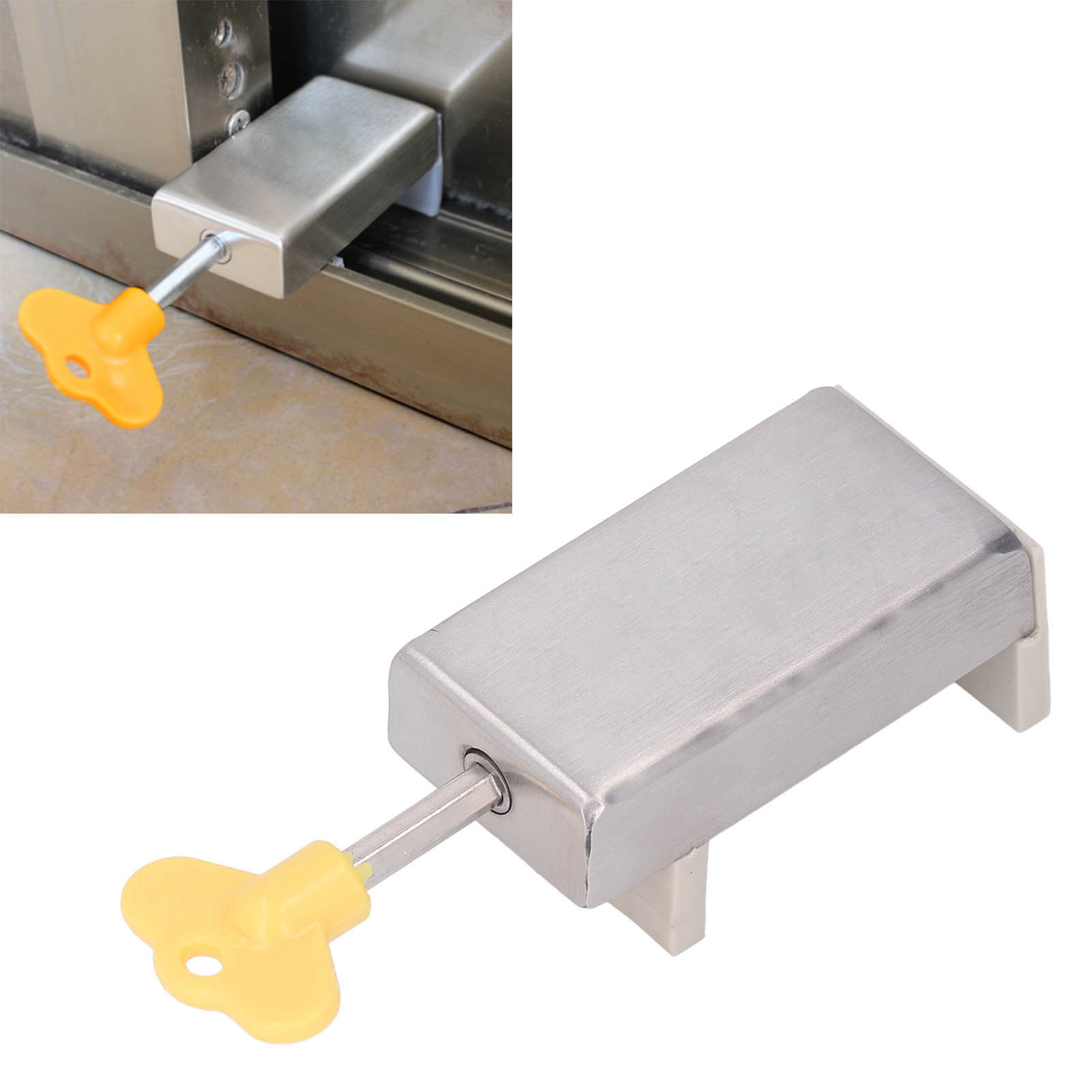 Sicherheitsschlösser Aus Aluminiumlegierung Für Türen Und Fenster, Kindersicherungen, Tür- Und Fensterzubehör, Diebstahlsicherungen, Schiebefensterriegel, Geschwindigkeitsbegrenzer