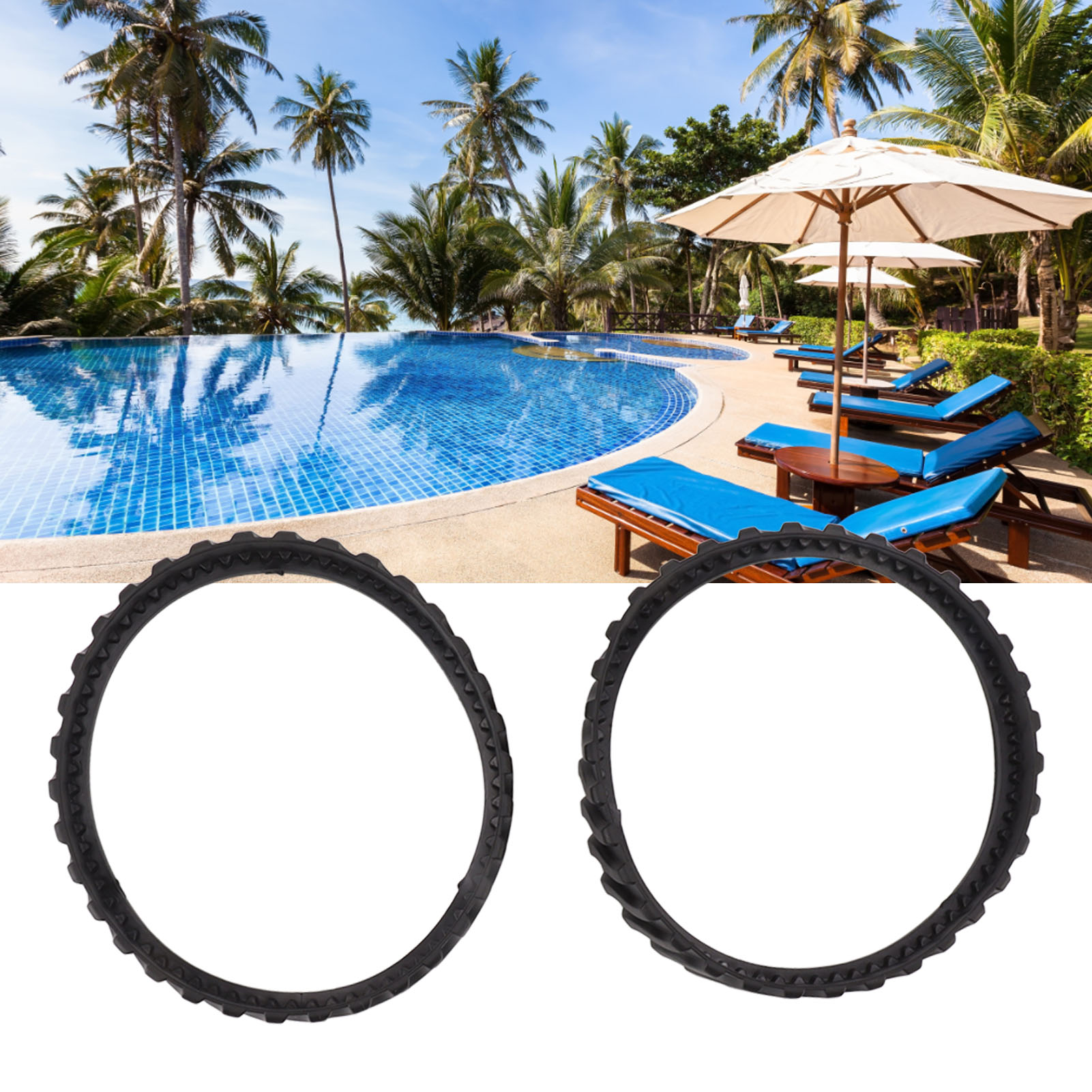 Satz Mit 2 R0526100 Pool-riemenschienen, Kompatibel Mit Zodiac Mx8 Und Mx6 Poolreinigungsreifen