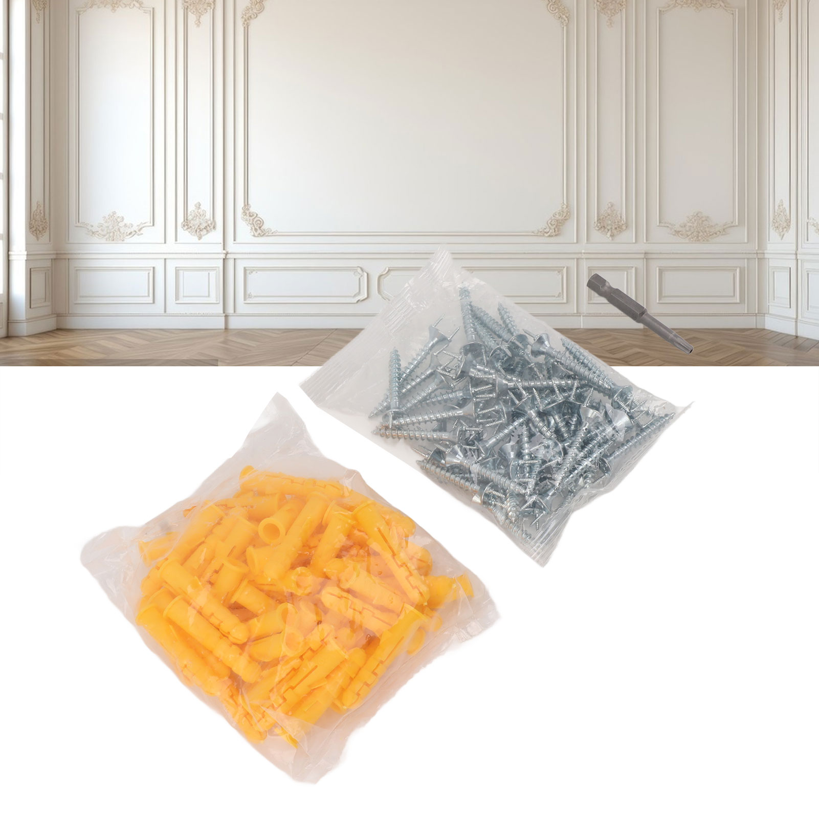 50 Packungen Unsichtbare Nägel, Widderkopfnägel, Sockelleistennägel, Spurlose Nägel, Holzfurniernägel, Fußleistennägel, Säulennägel, Zierleistennägel