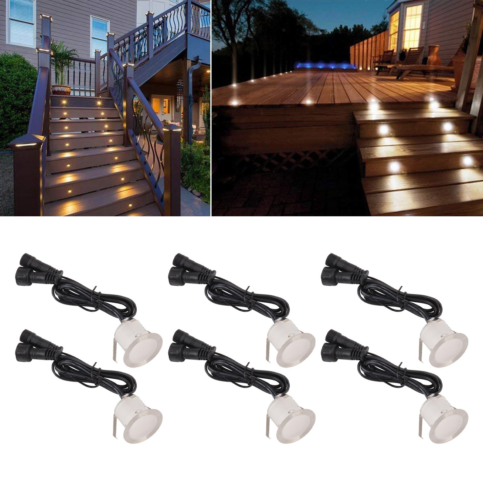 Wasserdichter Led-strahler Für Terrasse, Landschaftsbeleuchtung Von Plätzen, Lichtpaneelbeleuchtung Für Schränke, Dekorative Eckbeleuchtung, Einbau-bodenstrahler, Europäischer Standard.