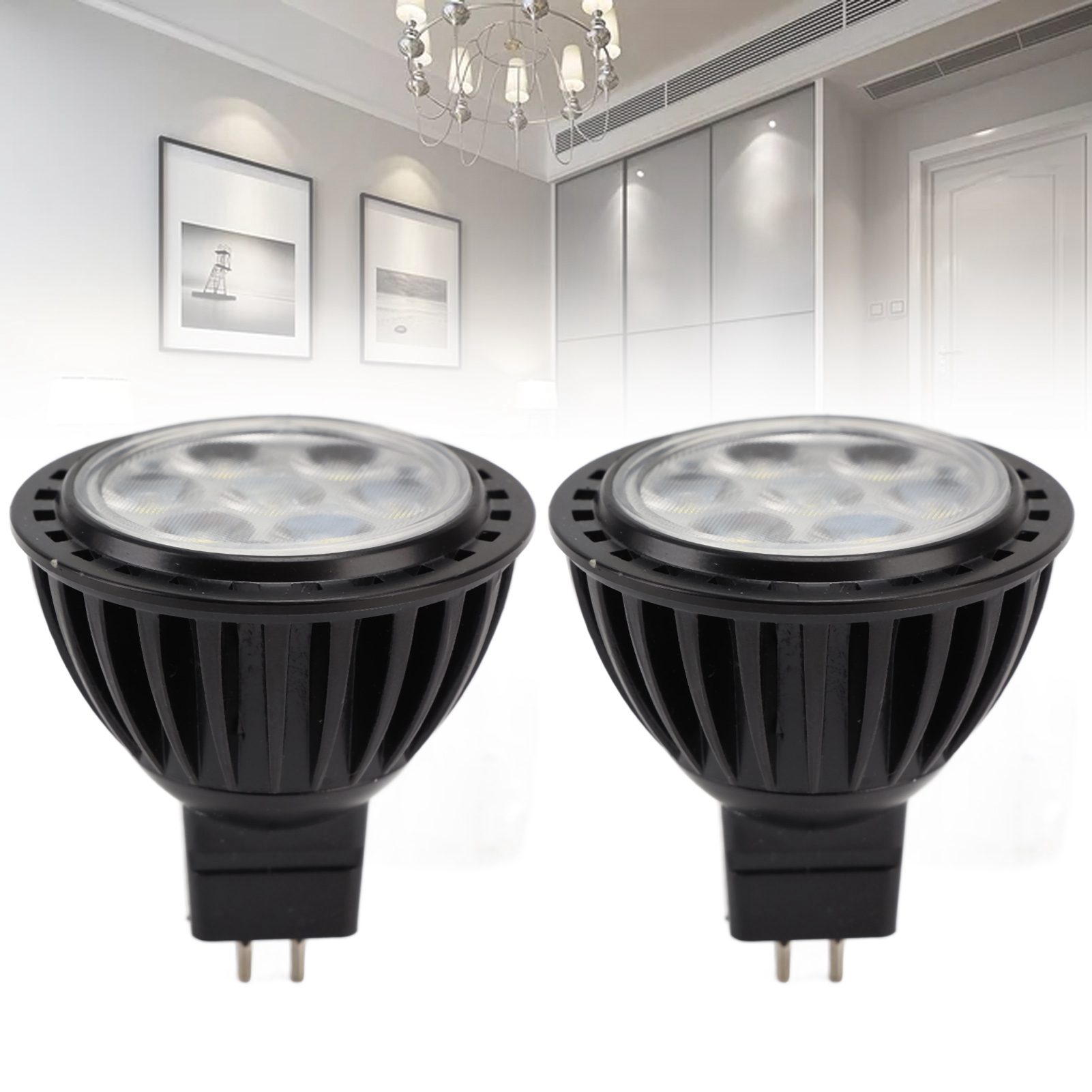 Energiesparender Strahler Mit 7 X 7-w-led-lampen, 110–240 V, Weißes Licht