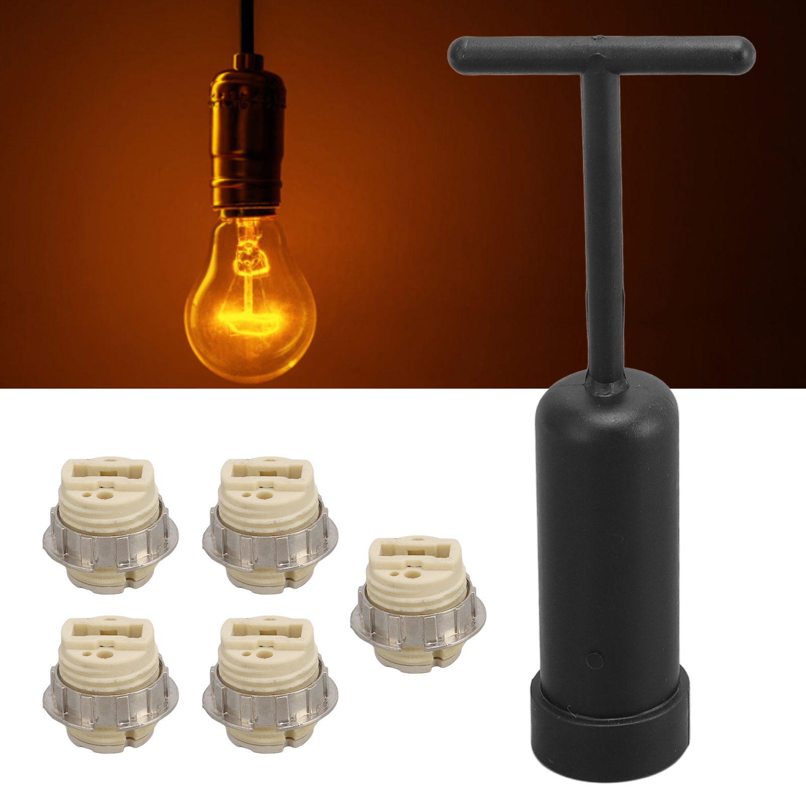 G9-lampenfassung, Keramik-lampenkopf, Ring Aus Zinklegierung, Werkzeugset Für Lampenfassungen