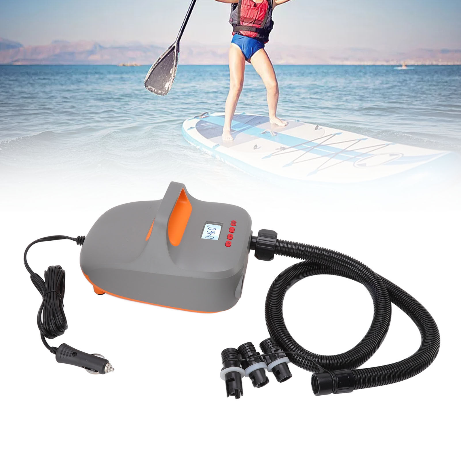 Elektrische 12-v-luftpumpe Für Fahrzeuge, Sup-boards (paddleboards), 20-psi-hochdruck-luftpumpe Für Schlauchboote/aufblasbare Zelte