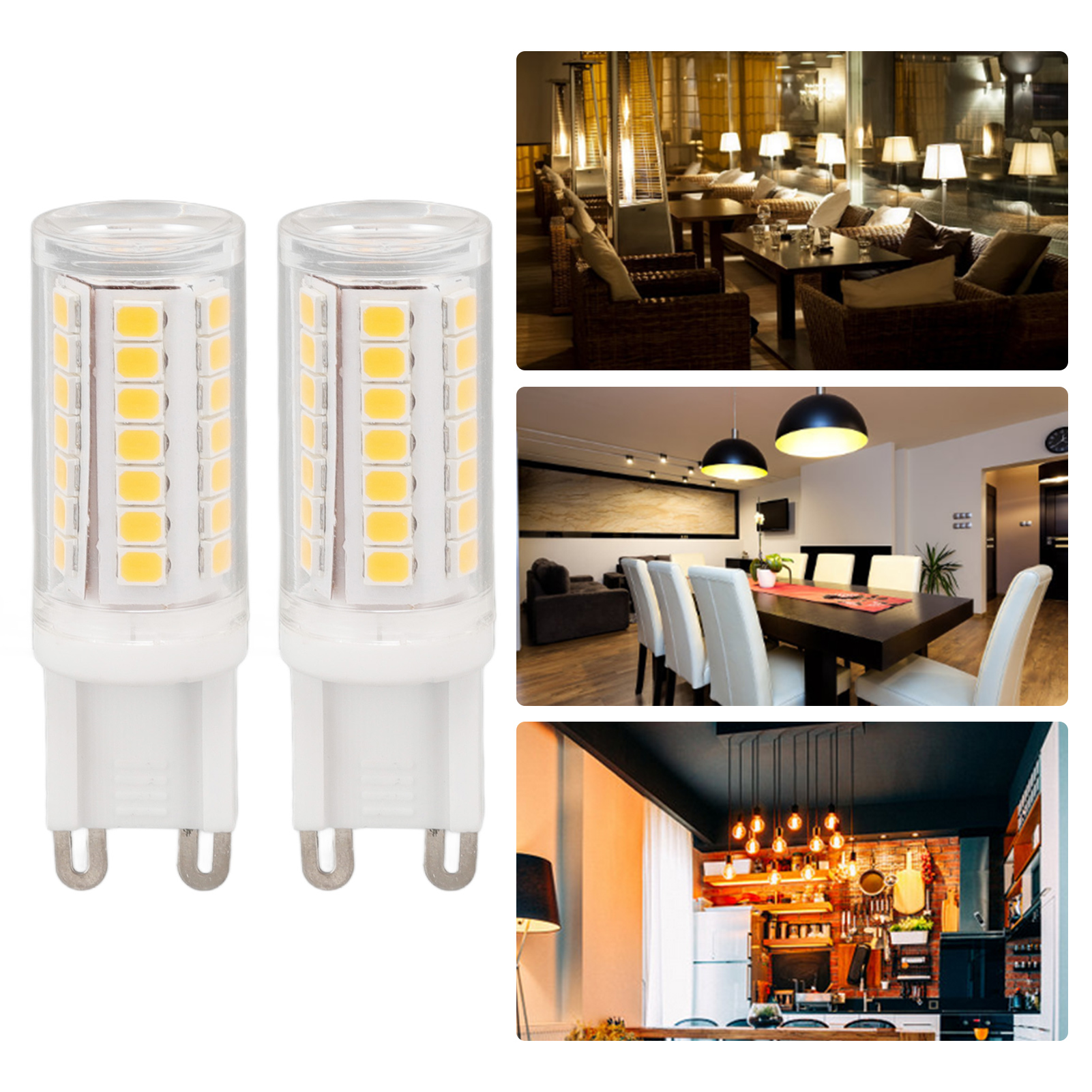 G9-keramik-led-lampe, Maiskolbenform, 45 Leds, G9 3w, Ac100-120v