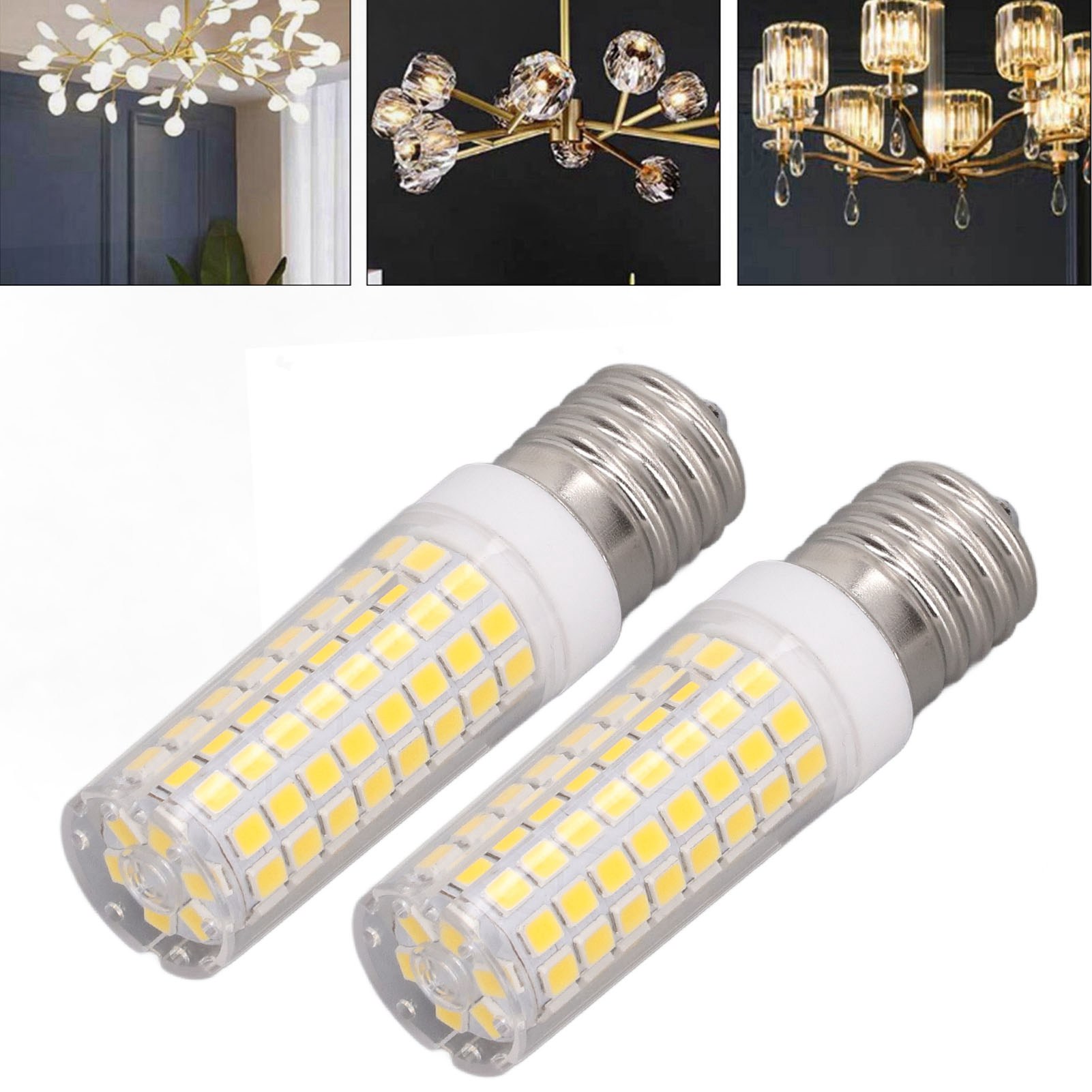 E17 Keramik-led-lampe (maiskolbenfassung), 102 Leds, 10 W, Dimmbar, Ac 100–120 V