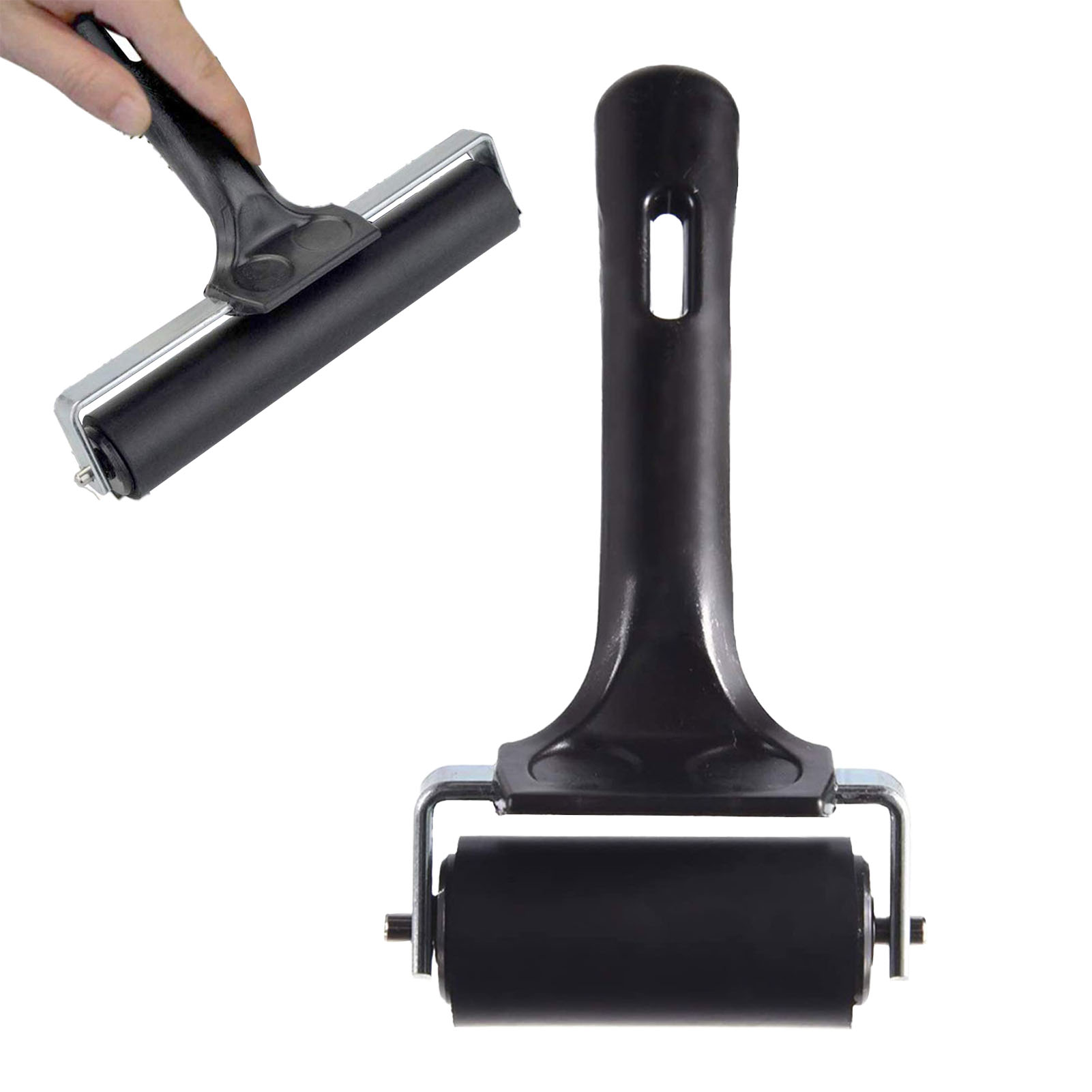 Set Mit 2 X 6 Cm Gravierwalzen Für Latexfarbe, Druckfarbe, Klebstoff Und Pinsel