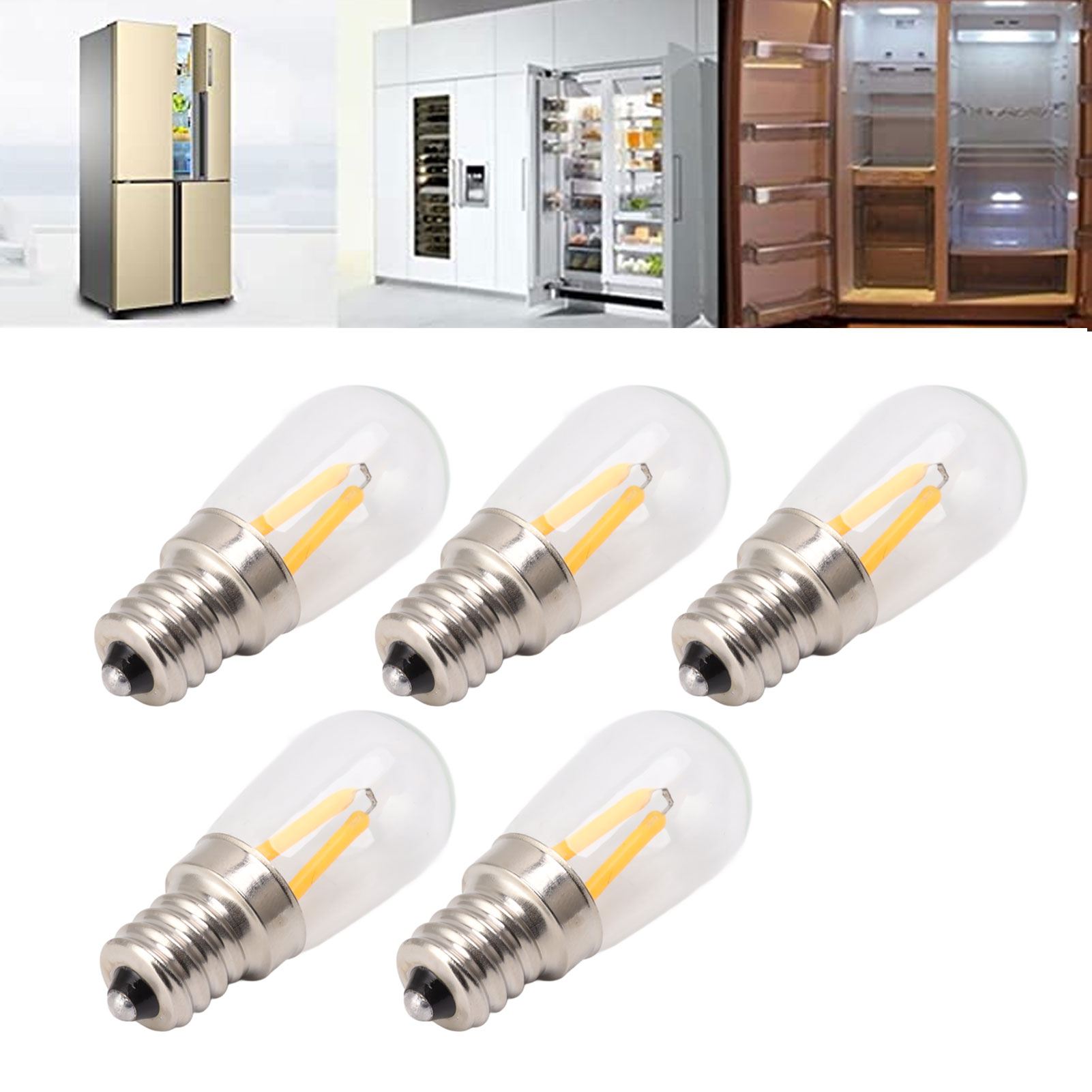 E12-led-lampe Für Kühlschrank Und Dunstabzugshaube, E12-sockel, Warmweißes Licht