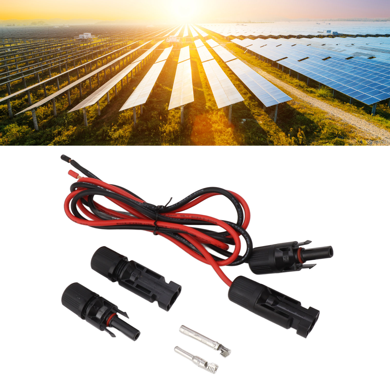 Das Mc4-verlängerungskabel Erleichtert Die Verwendung Von Photovoltaik-lade- Und Energiespeicherkabeln.