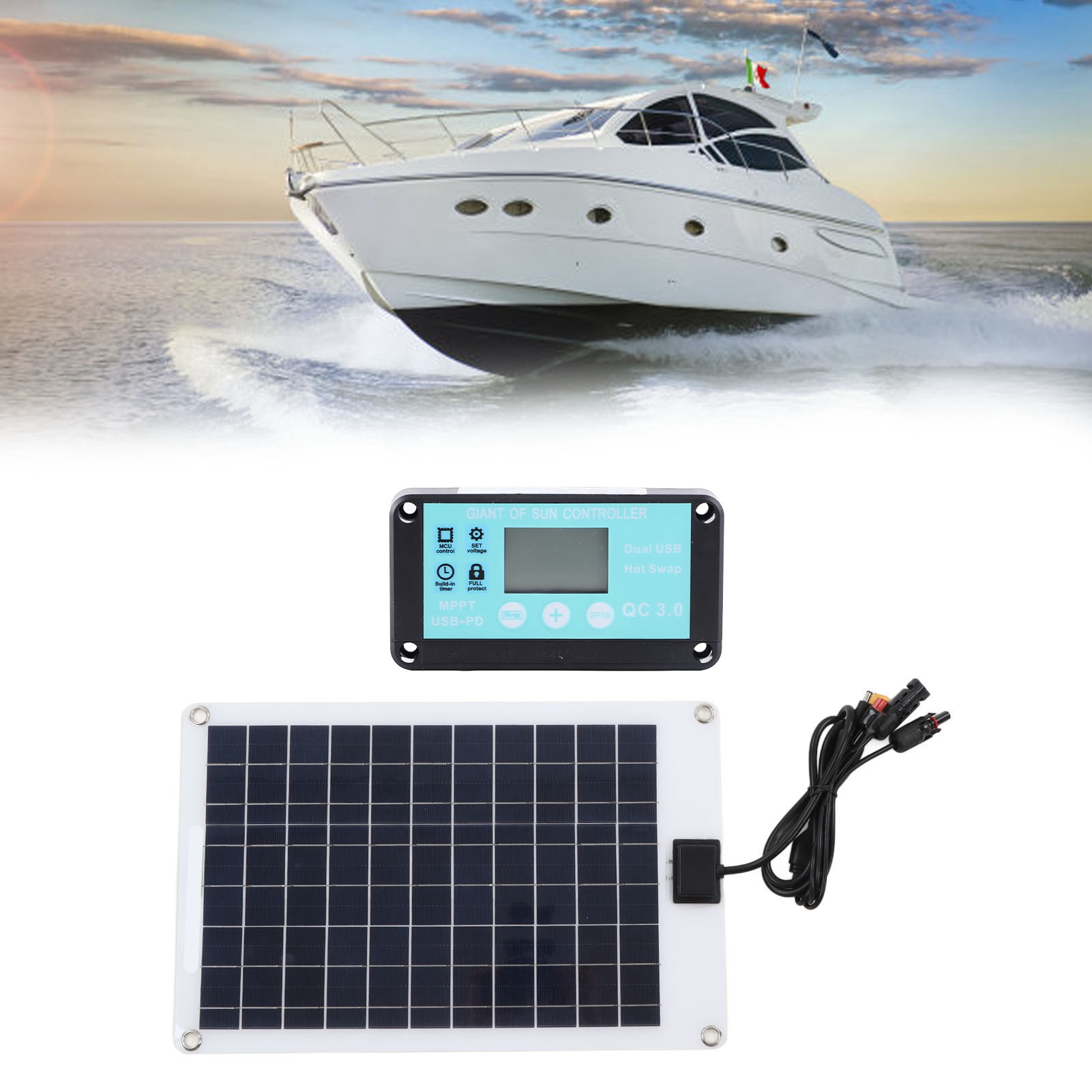 50-w-solarpanel 1 Bis 5 Mit Mppt100a-laderegler