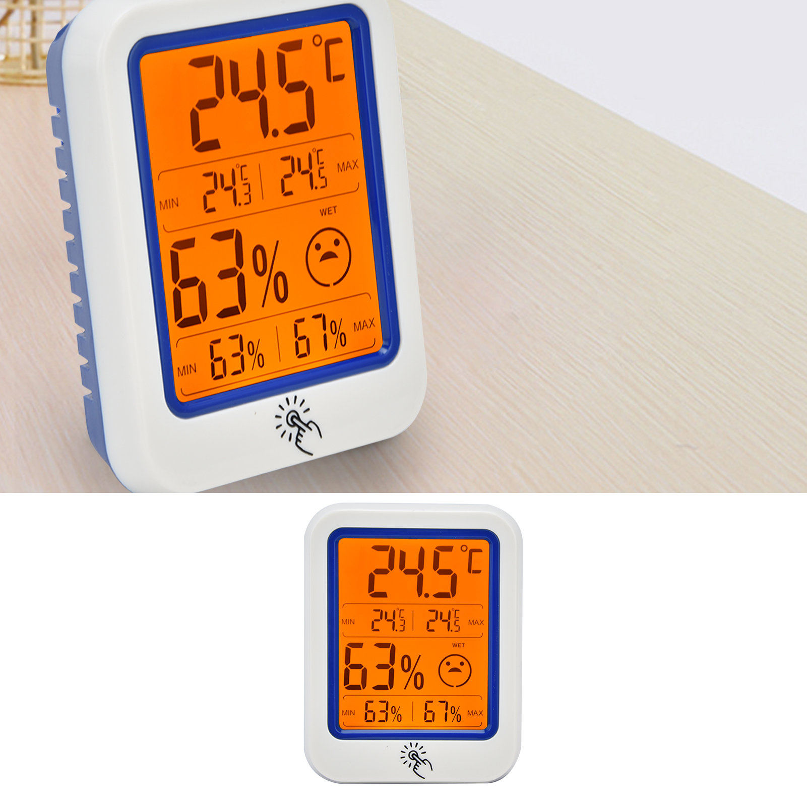Thermometer Und Hygrometer Für Den Innenbereich, Elektronisches Wandthermometer Und Hygrometer, Industrielles Digitales Temperatur- Und Feuchtigkeitsanzeigegerät Für Gewächshäuser Und Weinkeller