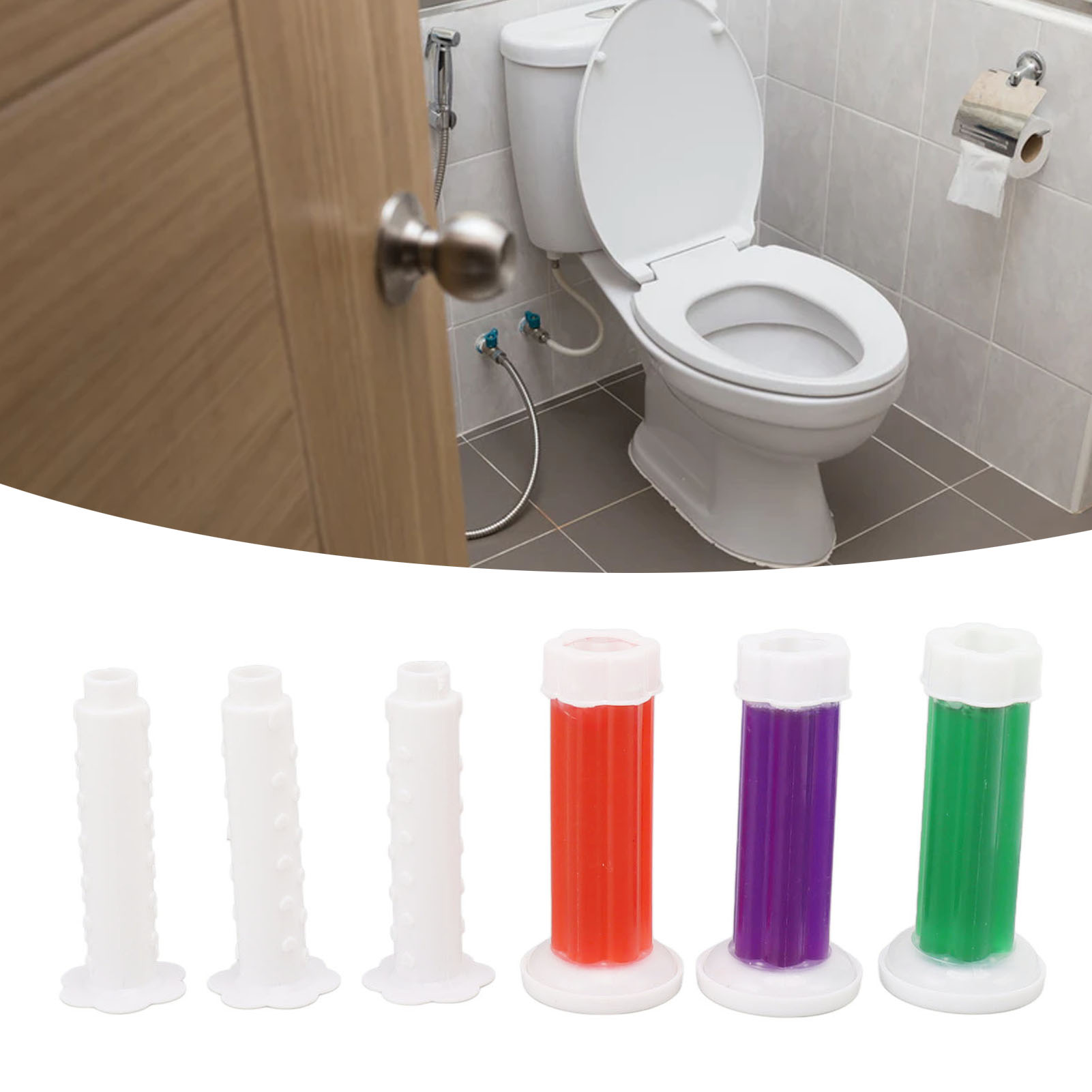 Packung Mit 3 Wc-reinigungsgelen Zur Beseitigung Von Kalkablagerungen Und Gerüchen, Wc-reiniger Mit Frischem Duft.