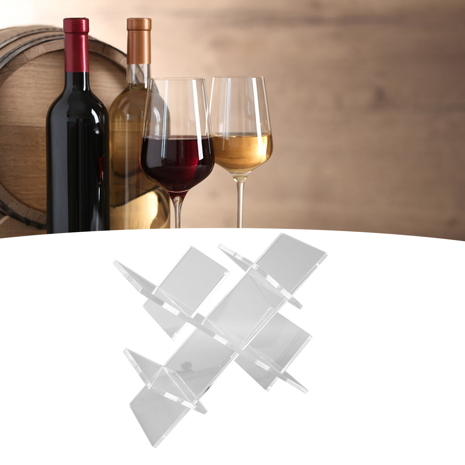 Freistehendes Weinregal Für 5 Flaschen (0156), Ideal Für Küche Und Haushalt, Auch Für Die Hausbar Geeignet.