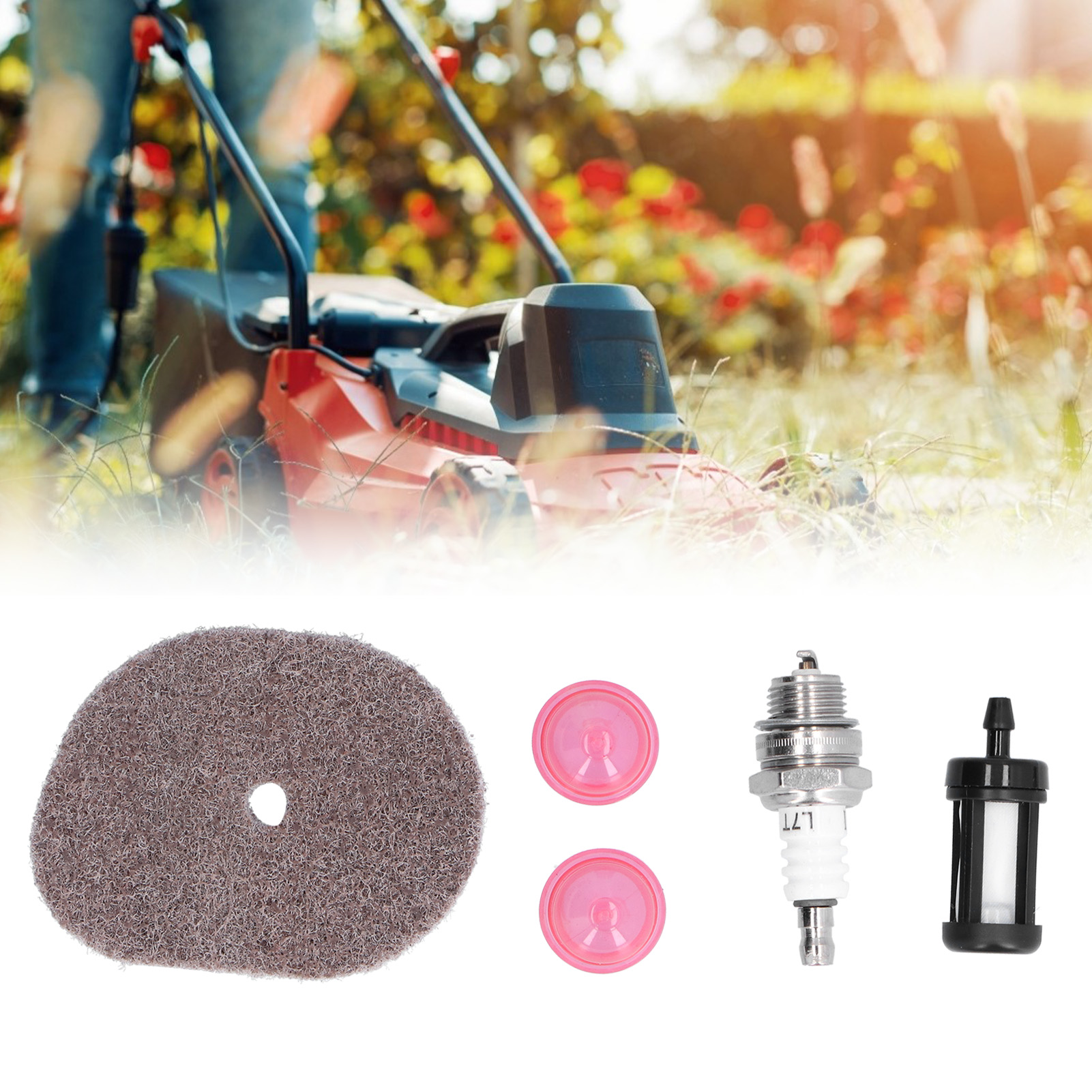 Geeignet Für Stihl Fs40 Fs40c Fs50c Rasenmäher, Luft- Und Kraftstofffilter, Zündkerzen, Primerpumpen Und -birnen.