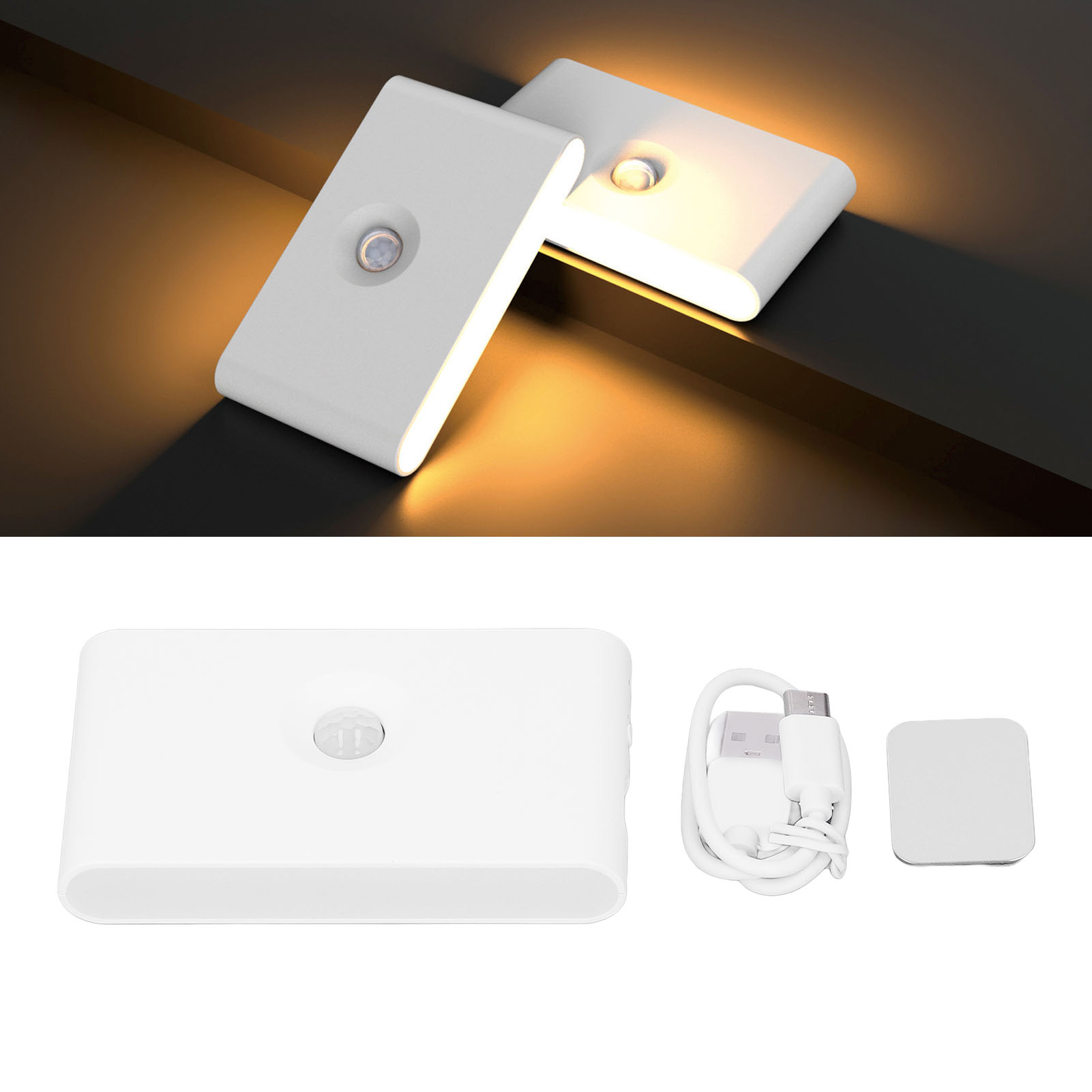 Intelligentes Nachtlicht Mit Infrarotsensor, Led, Usb-c-aufladung, Kabellos, Magnetisch