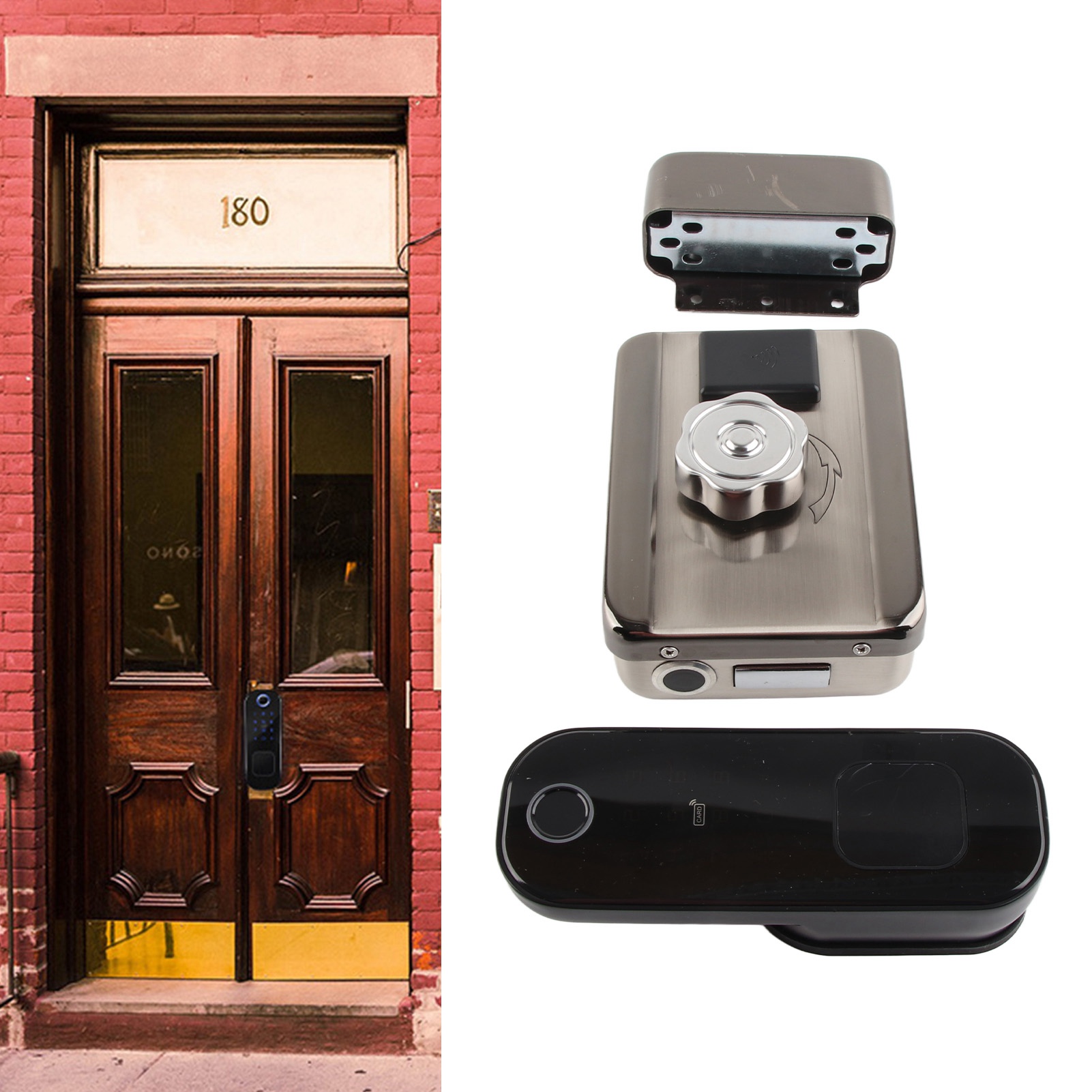 Intelligentes Wlan-türschloss Mit Anti-graffiti-funktion, Fingerabdruck-diebstahlsicherung Für Smart Homes, Passwortgeschütztes Digitales Türschloss Für Mehr Sicherheit Im Haus, Intelligentes Wlan-tür