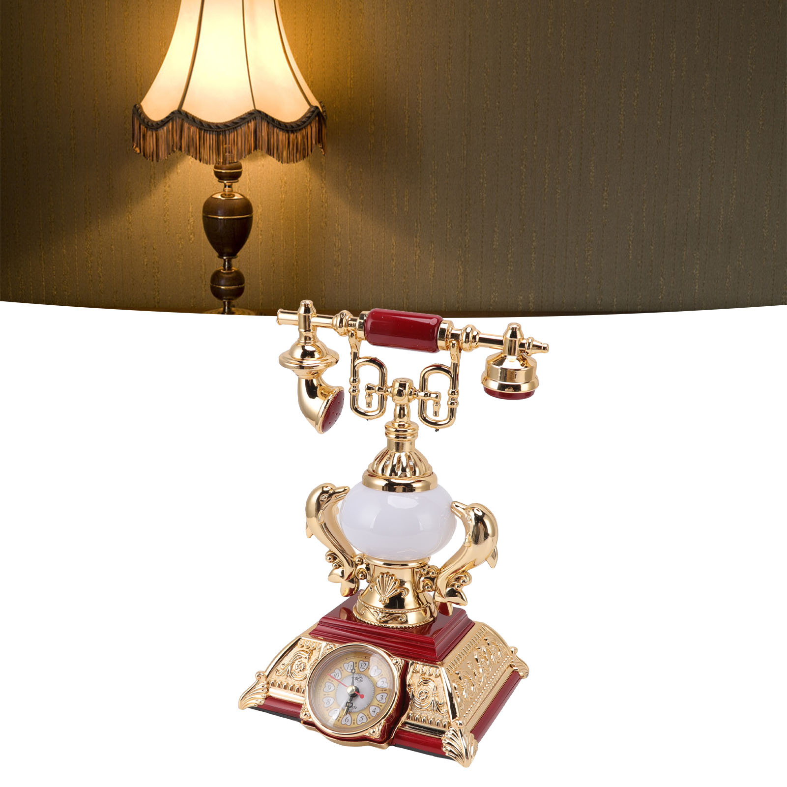 Tischlampe Mit Spielzeugtelefon, Kreativer Wecker Mit Telefonfunktion, Multifunktionale Tischlampe, Kindergeschenk, 220 V, Europäische Norm 8178-2
