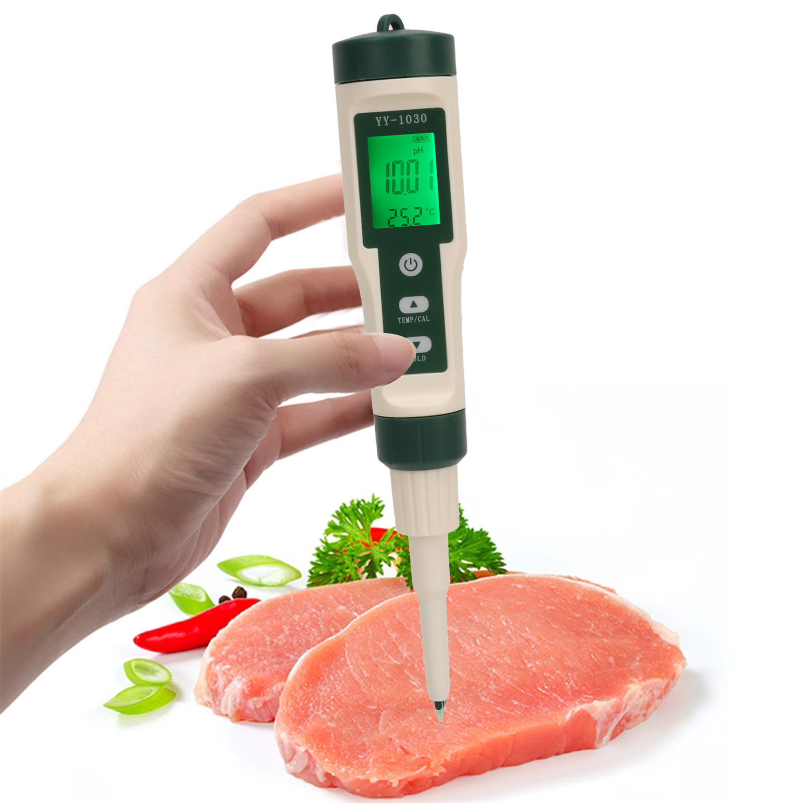 Digitales Bluetooth-ph-meter Mit Feiner Spitze, Ph-meter Für Pasta, Käse Und Kosmetika.