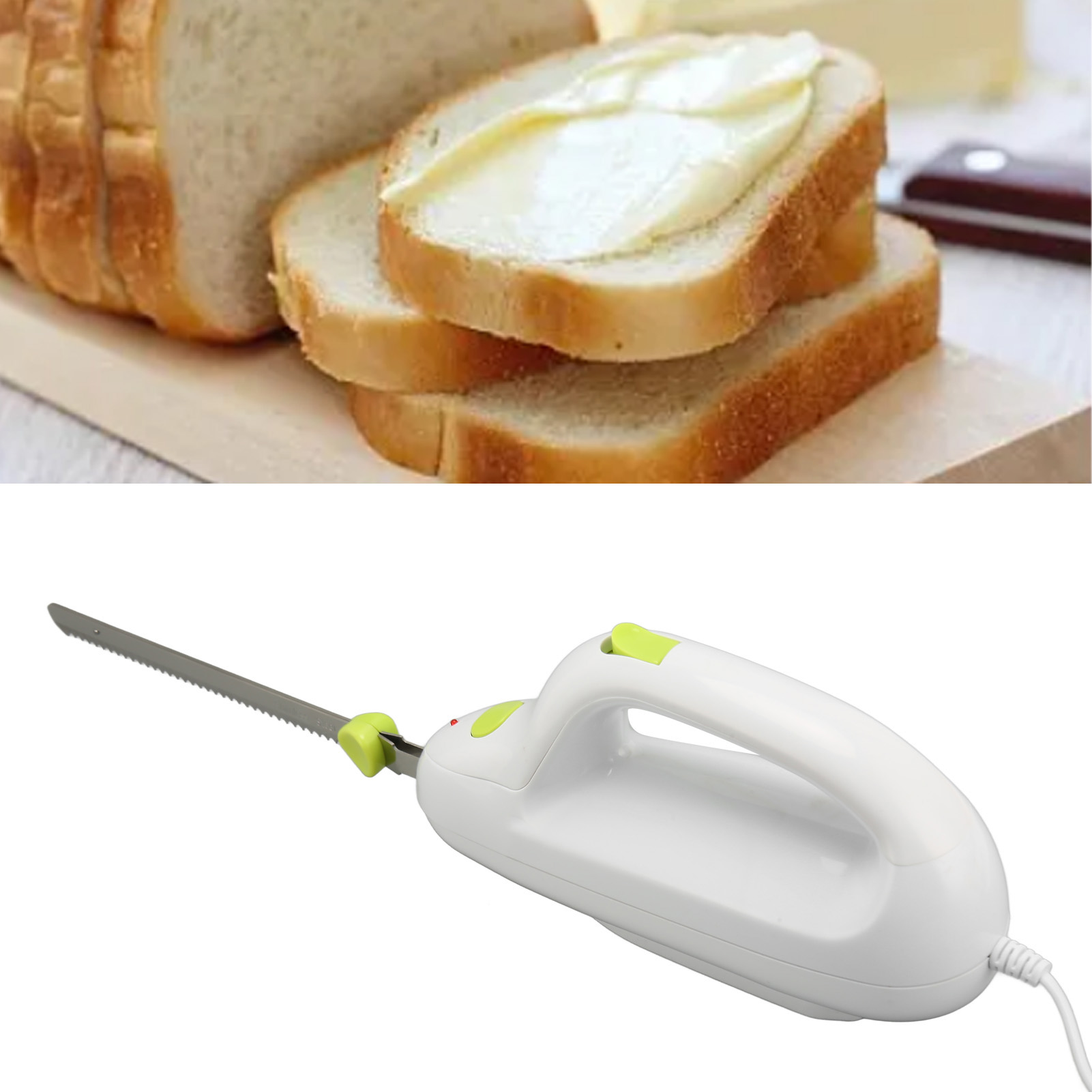 Elektrischer Brotschneider Mit Wellenschliff, Brotmesser, Brotmesser Mit Wellenschliff