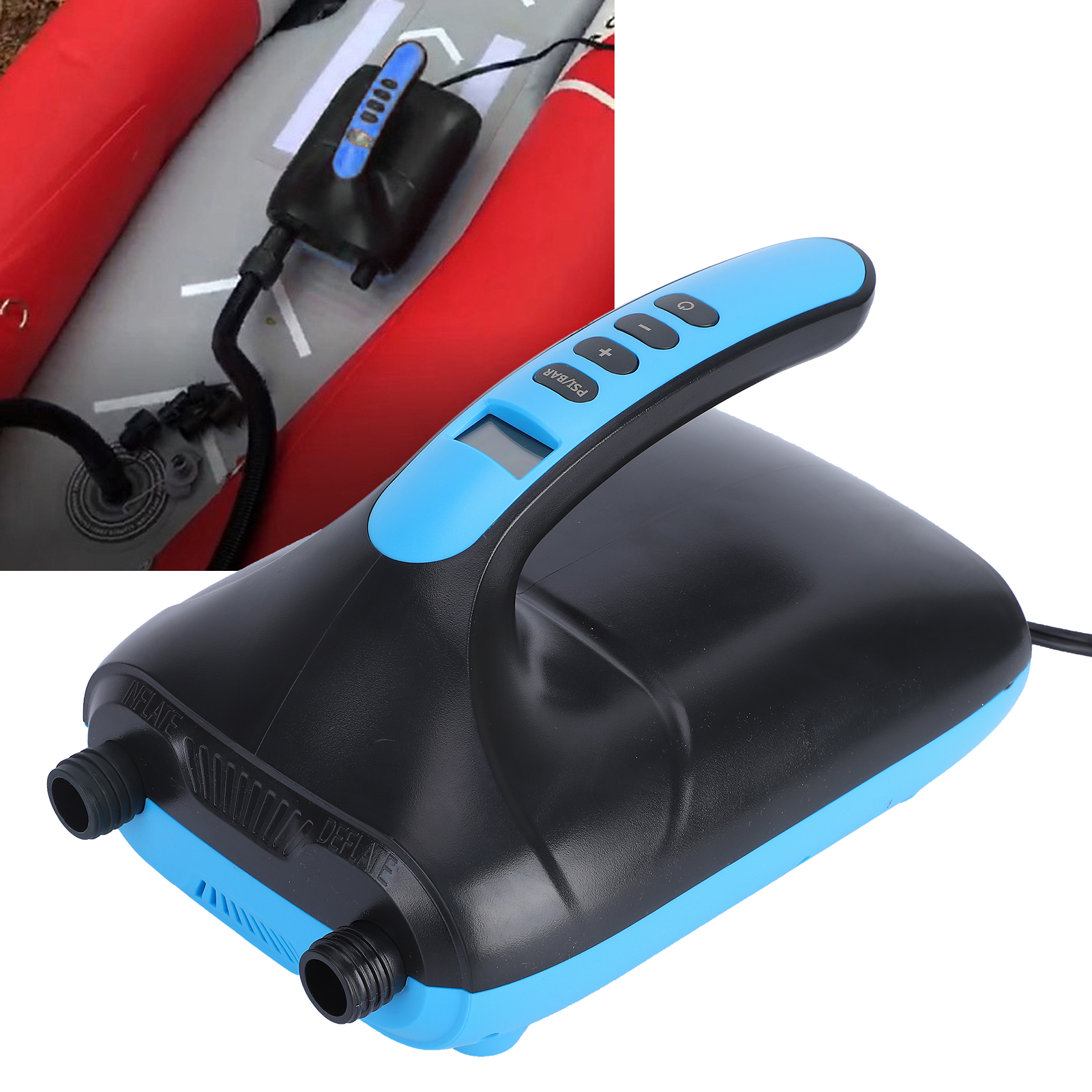 Universelle 12-v-elektroluftpumpe Für Sup-boards Und Schlauchboote, Hoher Druck 20 Psi