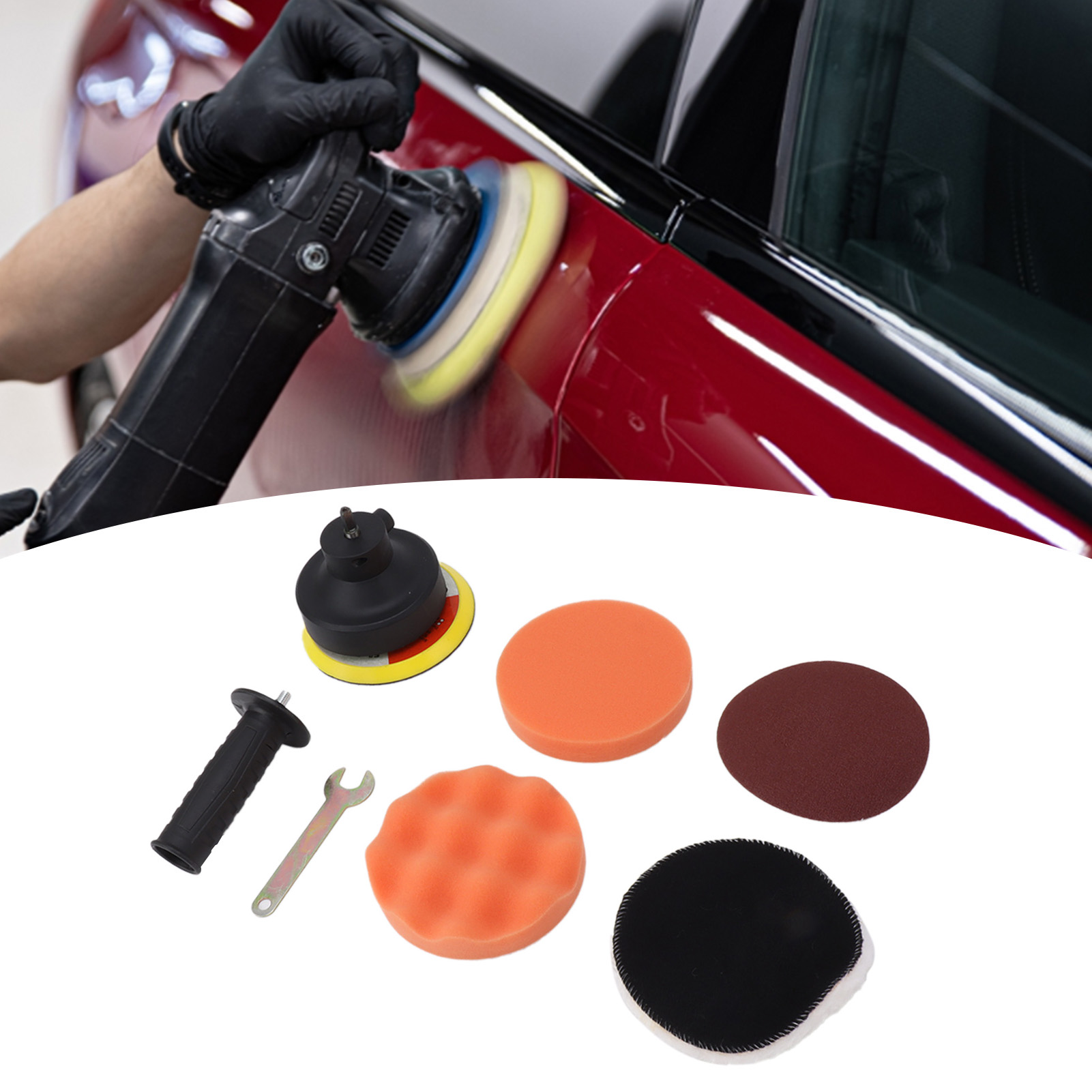 Poliermaschine, Wachsmaschine, Bohrmaschinenadapter Für Poliermaschine, Autowaschanlage, Schleif-, Wachs-, Glättungsmaschine, Adapter Für Bohrmaschine Mit Seitlicher Polierfunktion.