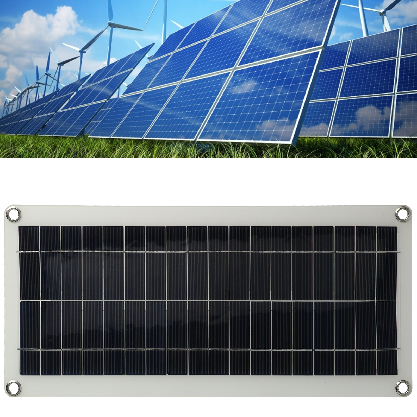 20-w-flexibler Polykristalliner Solarmodul-laderegler, Dual-usb-solarladegerät