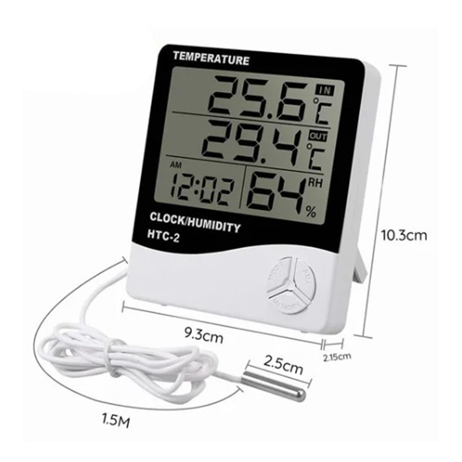 Digitales Innenthermometer Und Hygrometer Mit Externer Sonde