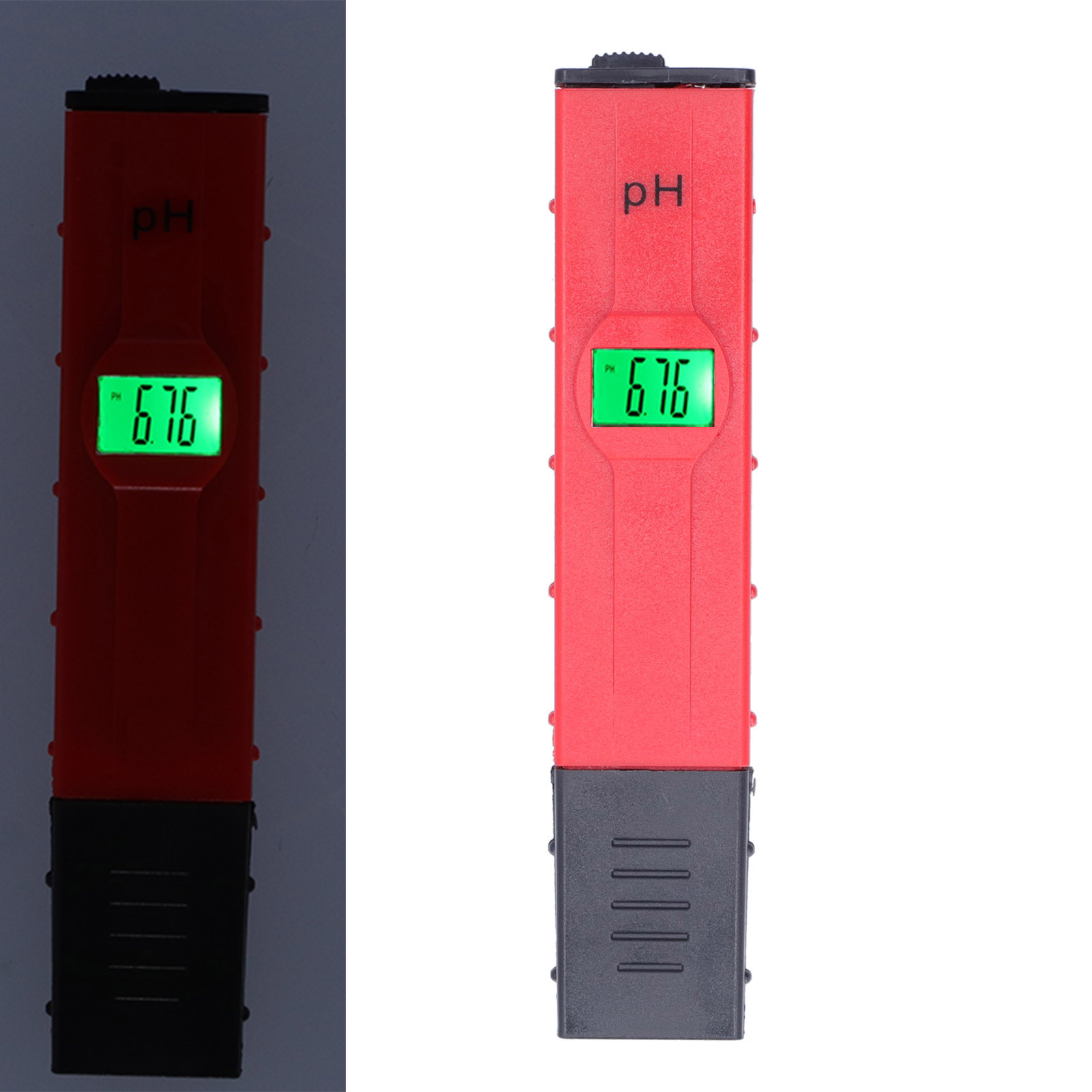 Digitales Ph-meter Mit Leuchtoberfläche, Rote Farbe