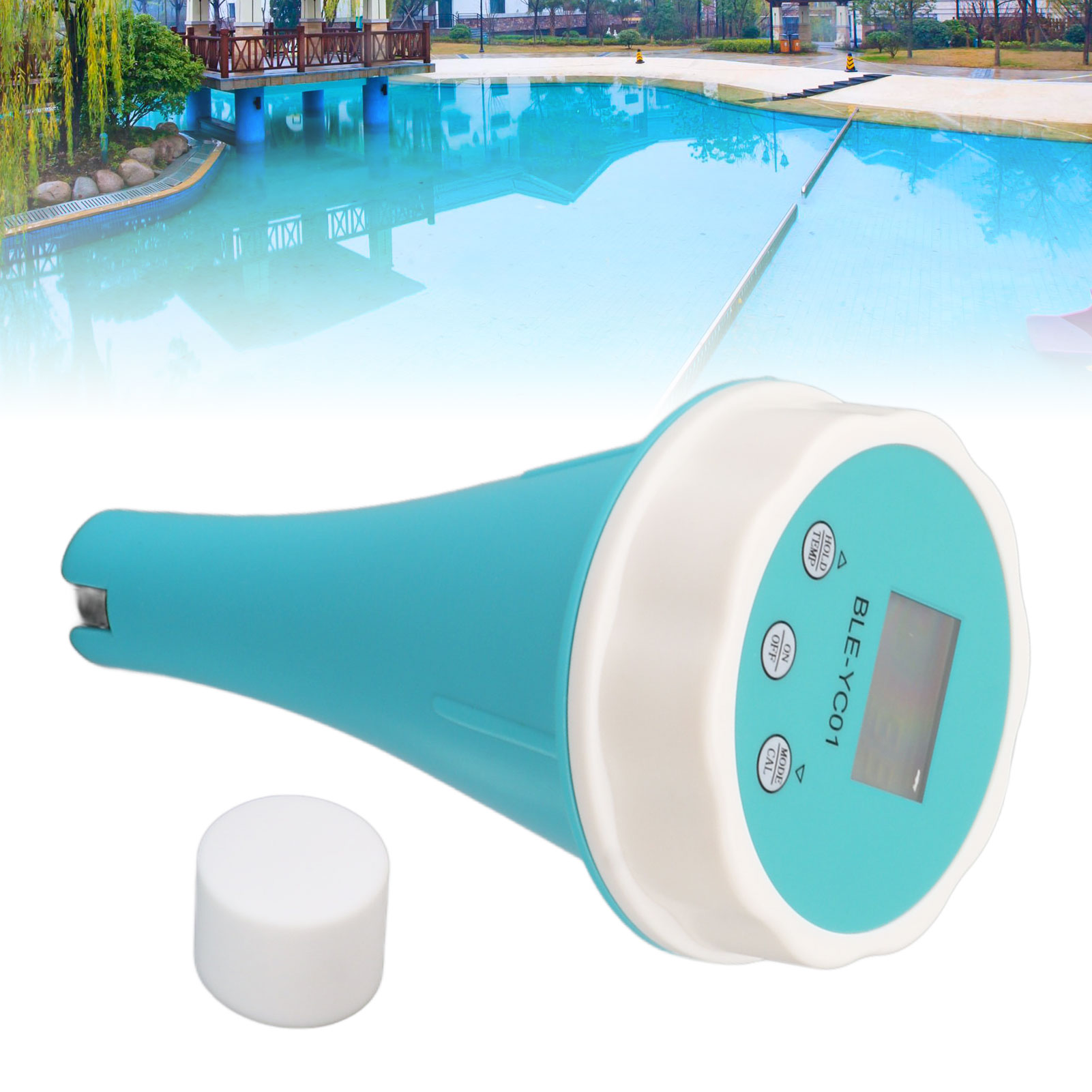 Restchlormonitor Für Schwimmbäder Mit Bluetooth-verbindung Zu Einer App, 6-in-1-detektor Für Ph/orp/ec/tds/cl, Geeignet Für Trinkwasser, Schwimmbäder, Hydrokultur Und Aquarien.