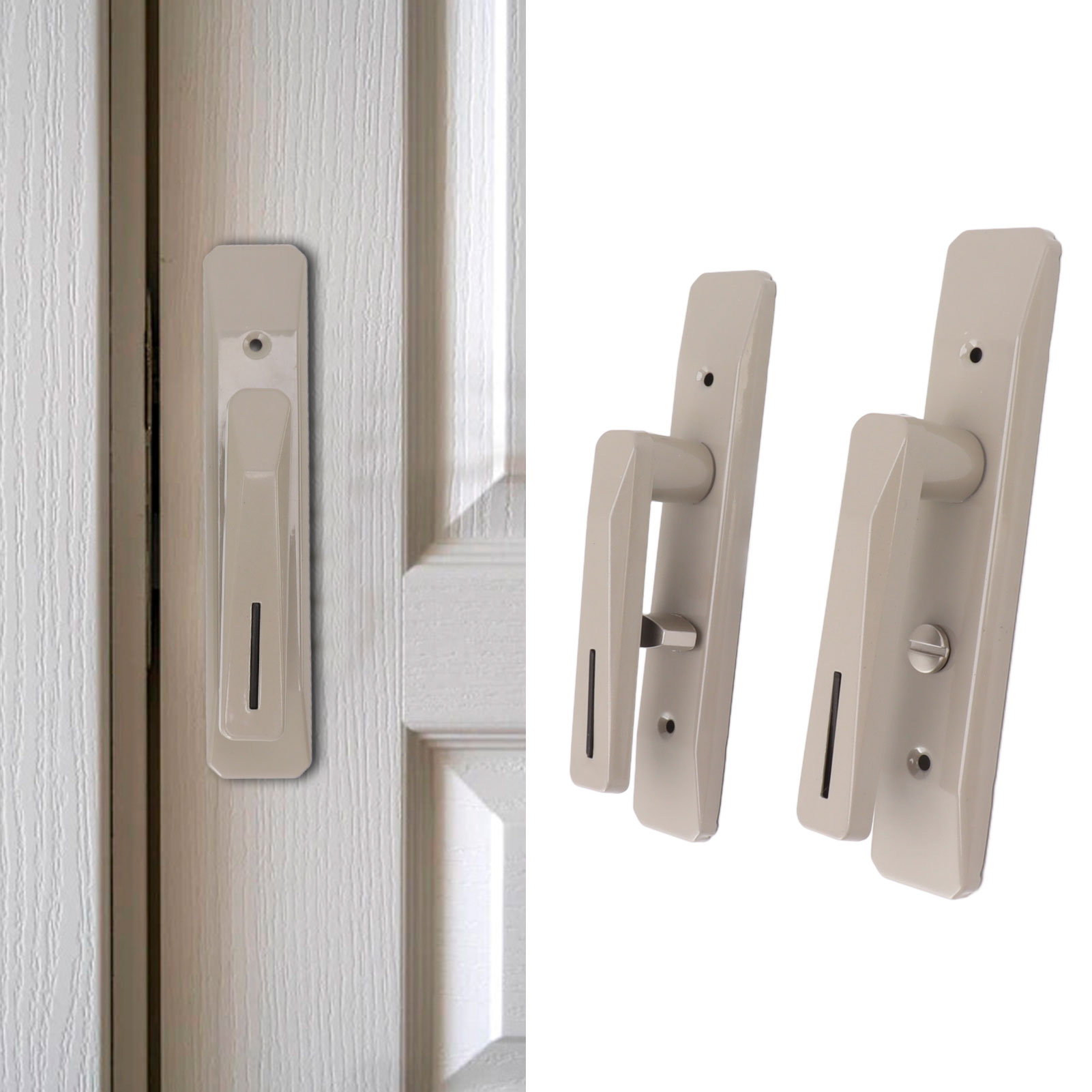 Robuste Rechteckige Türschlösser Und Flache Innentürschlösser Mit Privatsphärenfunktion Für Wendbare Schlafzimmer- Und Badezimmertüren (t82-552k Nickel).