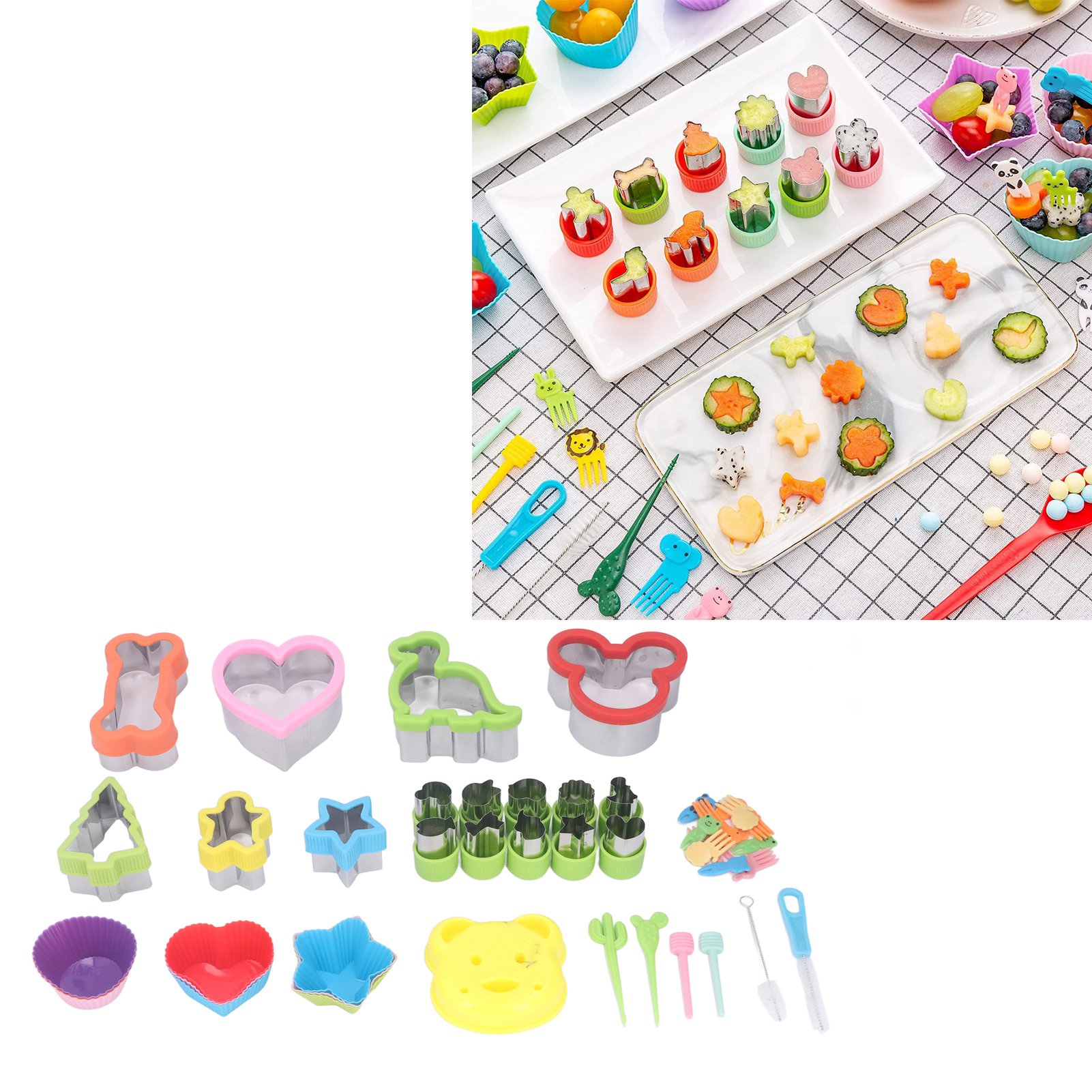 43-teiliges Backutensilien-set, Sandwichform Aus Edelstahl, Ausstechformen Für Obst Und Gemüse, Plätzchenausstecher